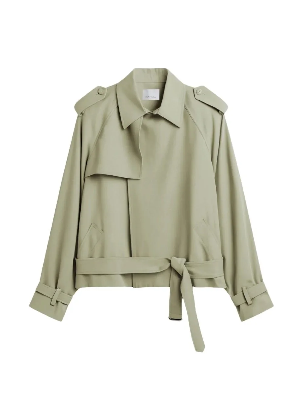 The Frankie Shop belted coat - Green
