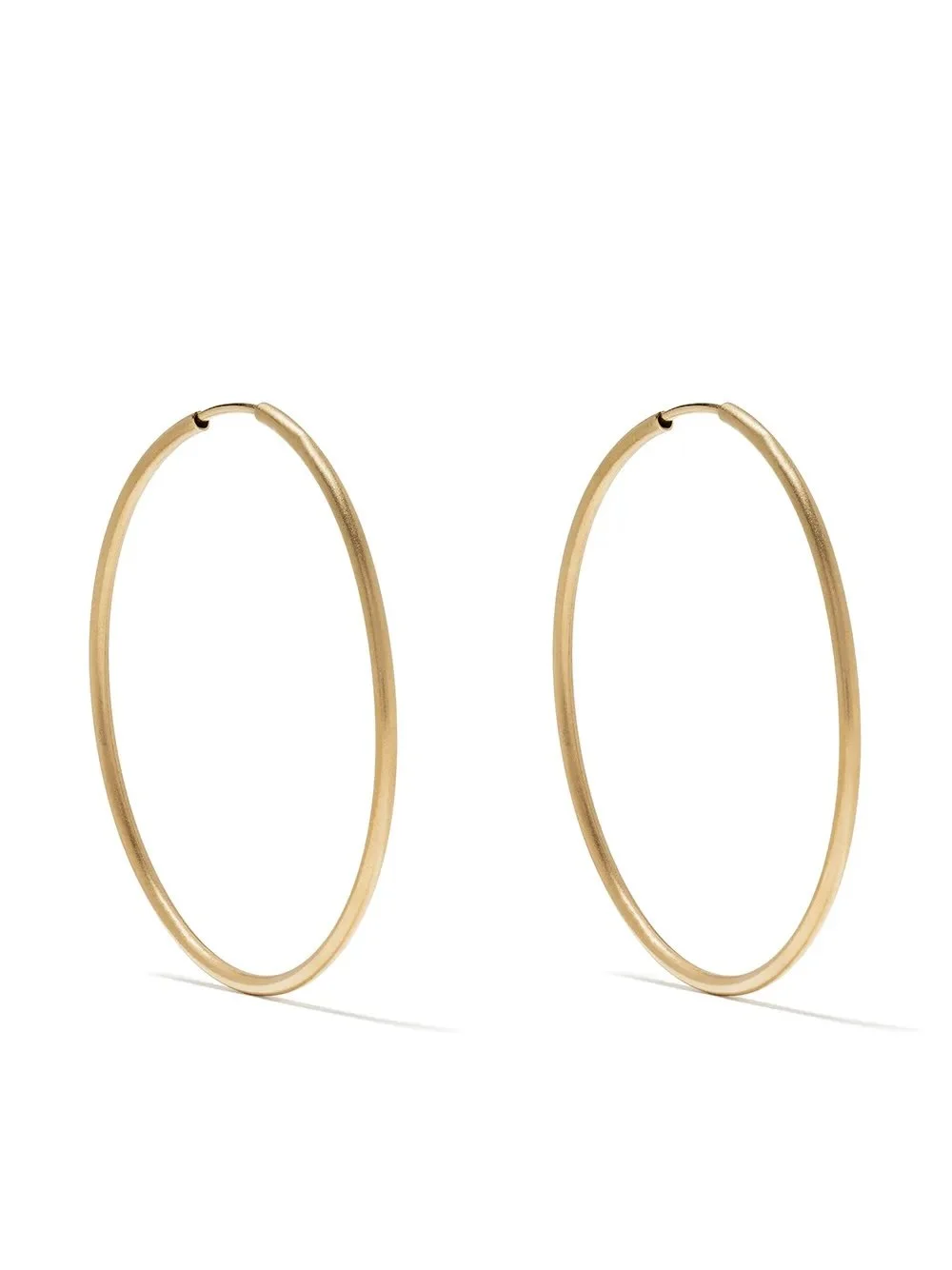 We by WHITEbIRD 18kt yellow gold large hoop earrings