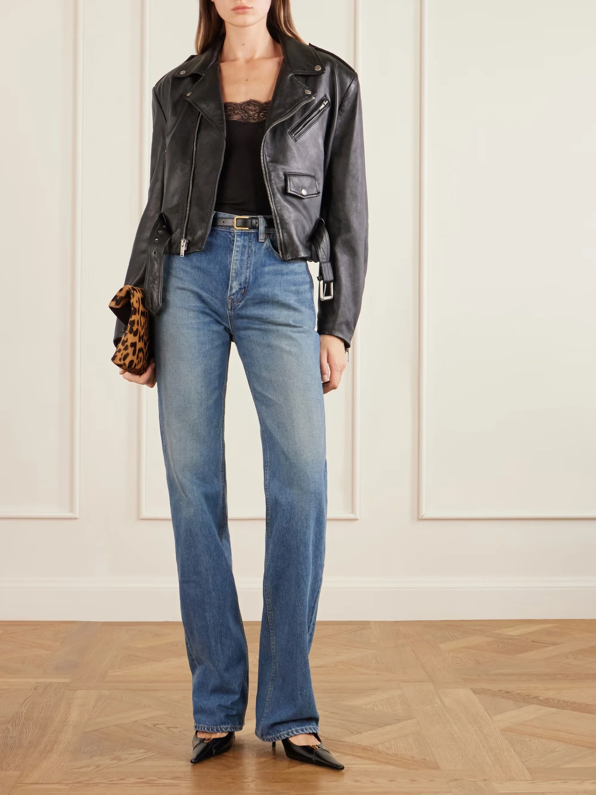 SAINT LAURENT - High-rise Bootcut Jeans - Blue