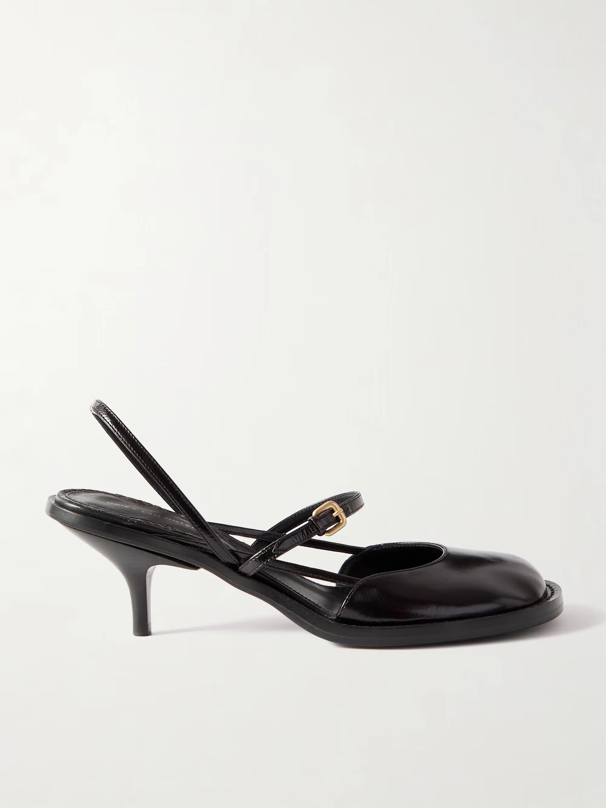 Dries Van Noten - Patent-leather Pumps - Brown