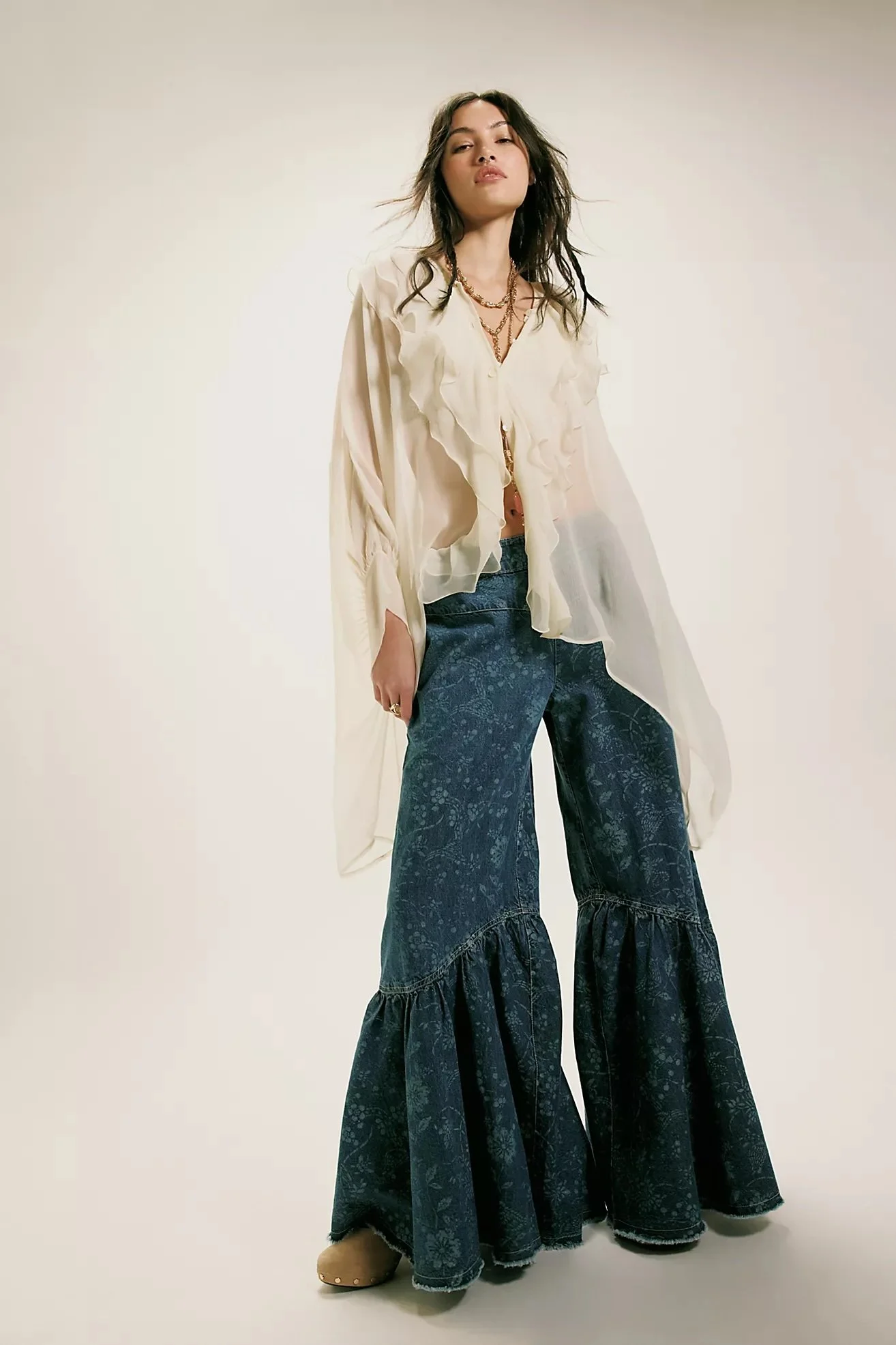 We The Free Sunshine Mid-Rise Wide-Leg Jeans