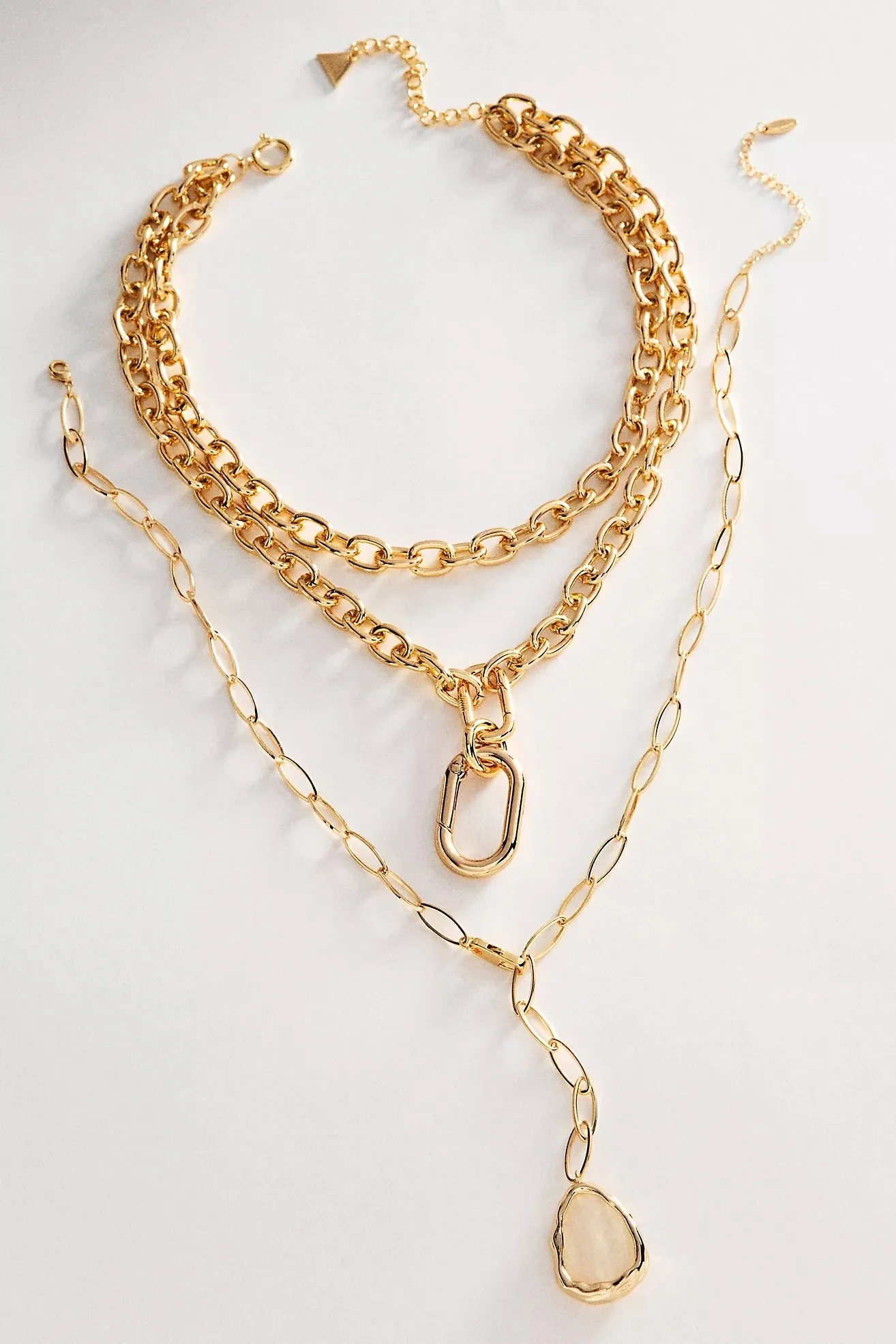 Boho Layered Stack Necklaces, Set of 2