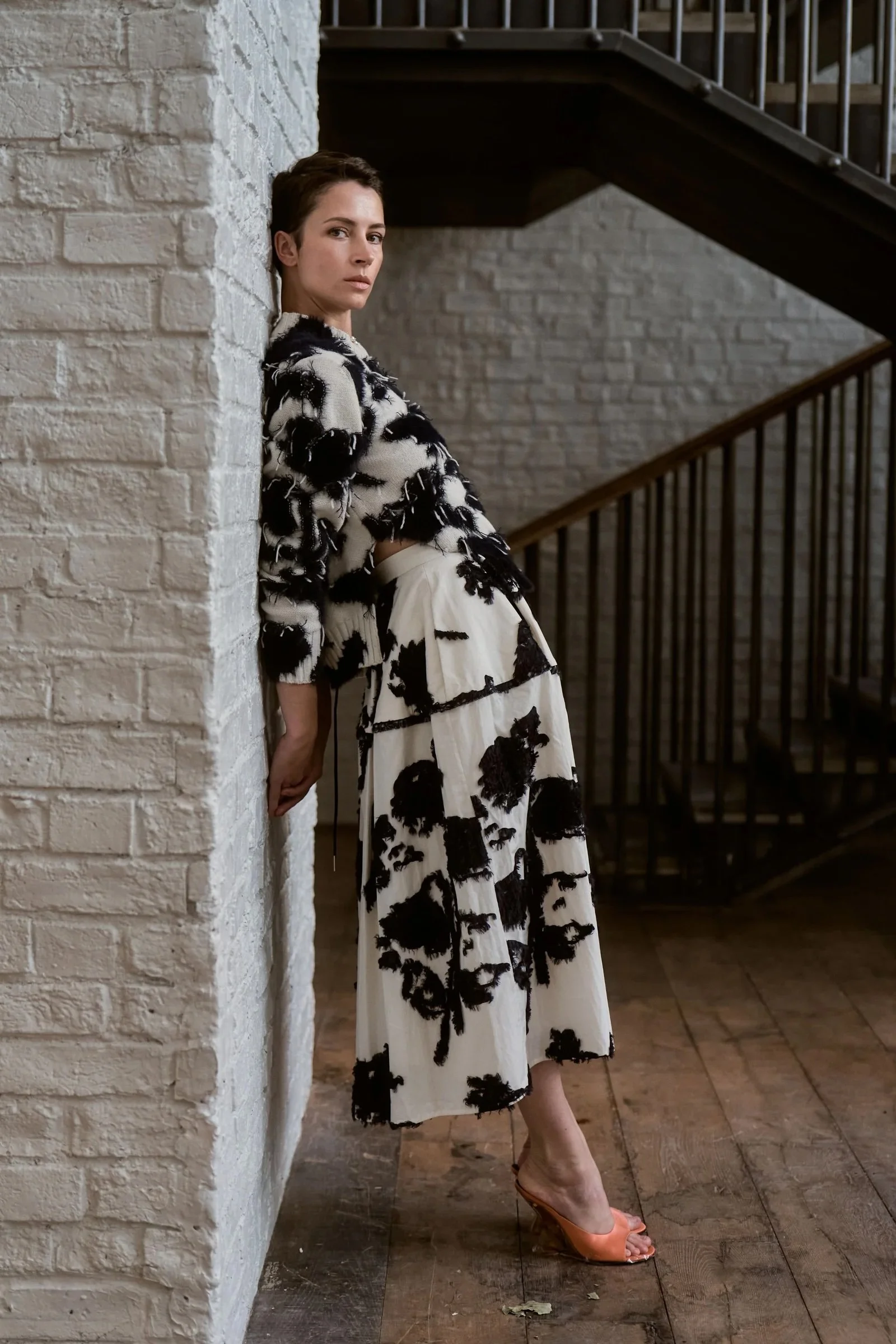 Textured Floral Knit Jumper