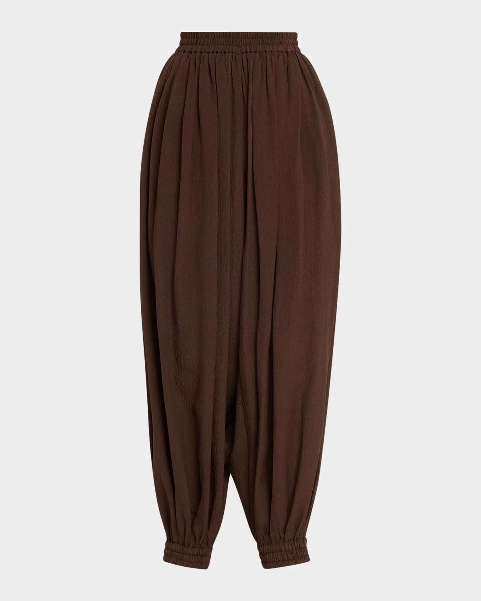 Seersucker Balloon Pants