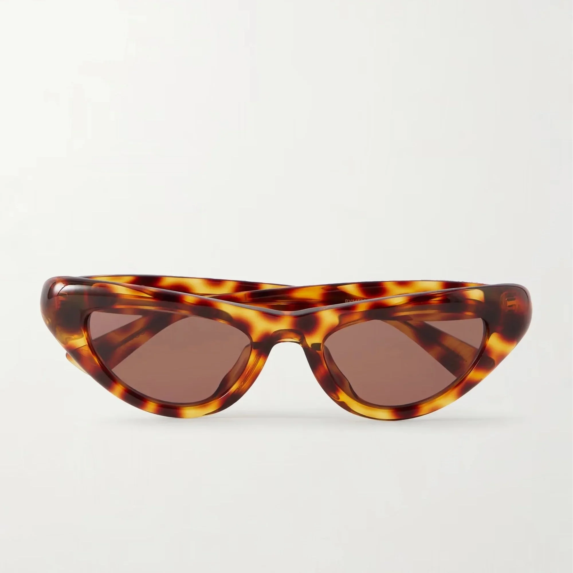 Curvy Cat-eye Tortoiseshell Acetate Sunglasses