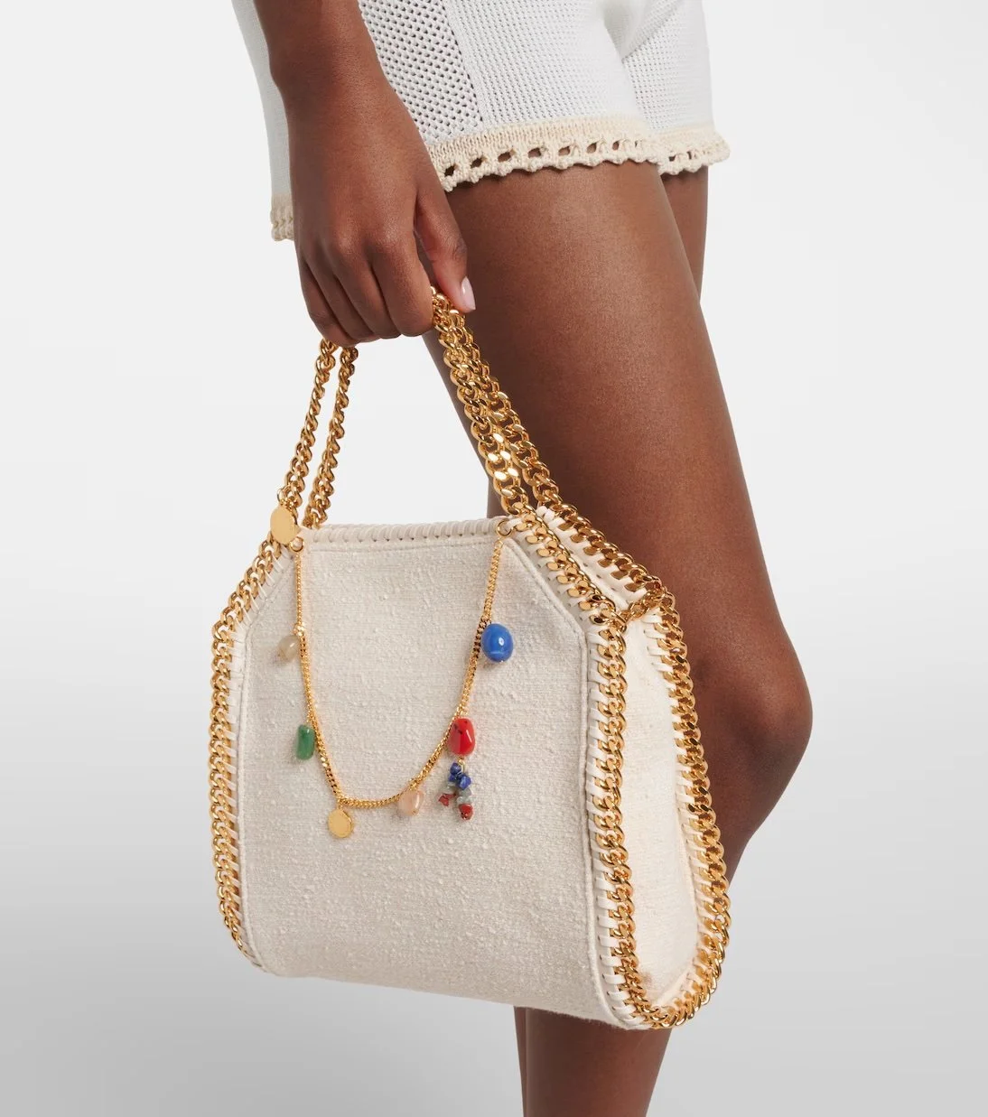 Stella McCartney Falabella Mini embellished top-handle bag