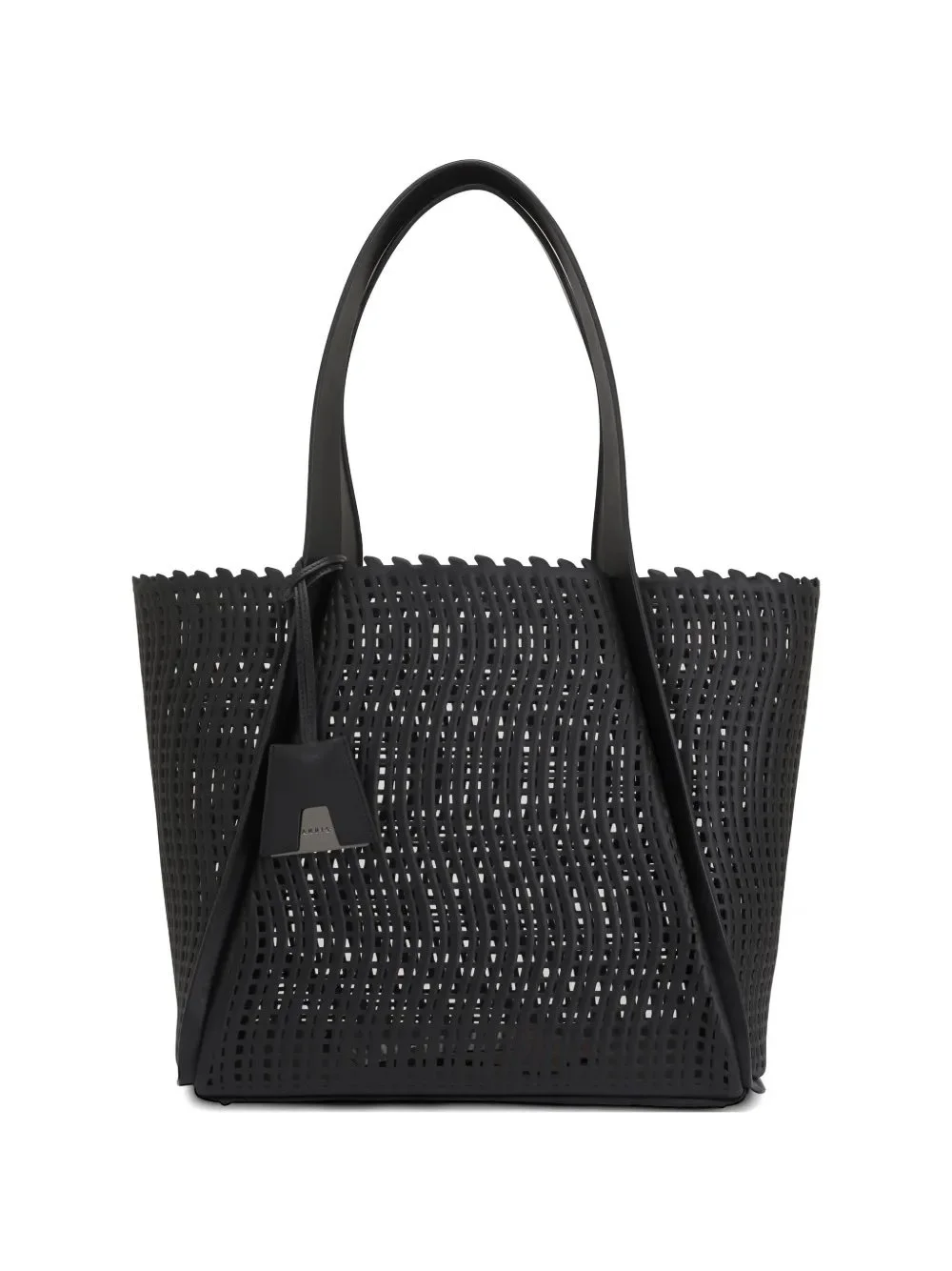 Akris medium Alex laser-cut tote bag - Black