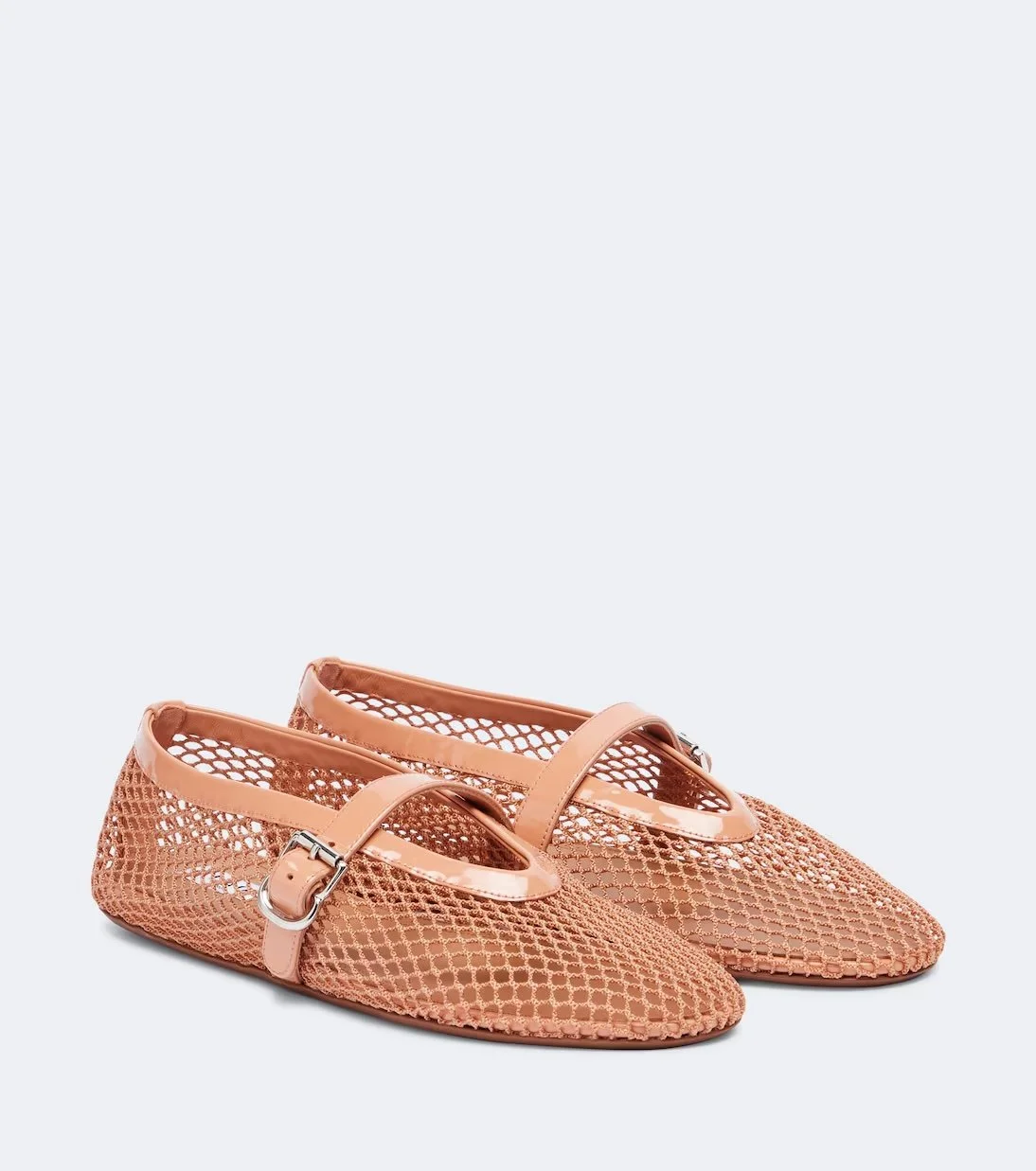 ALAÏA Fishnet Ballet Flats - Moda Operandi
