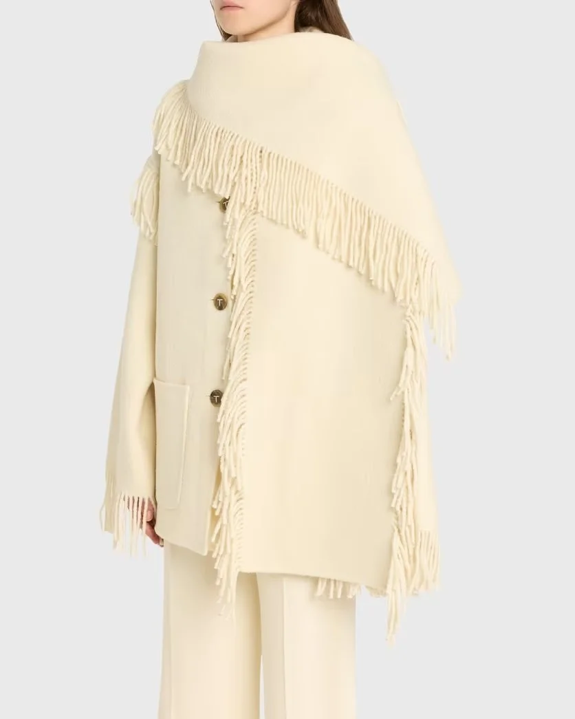 Fringed Scarf Jacket