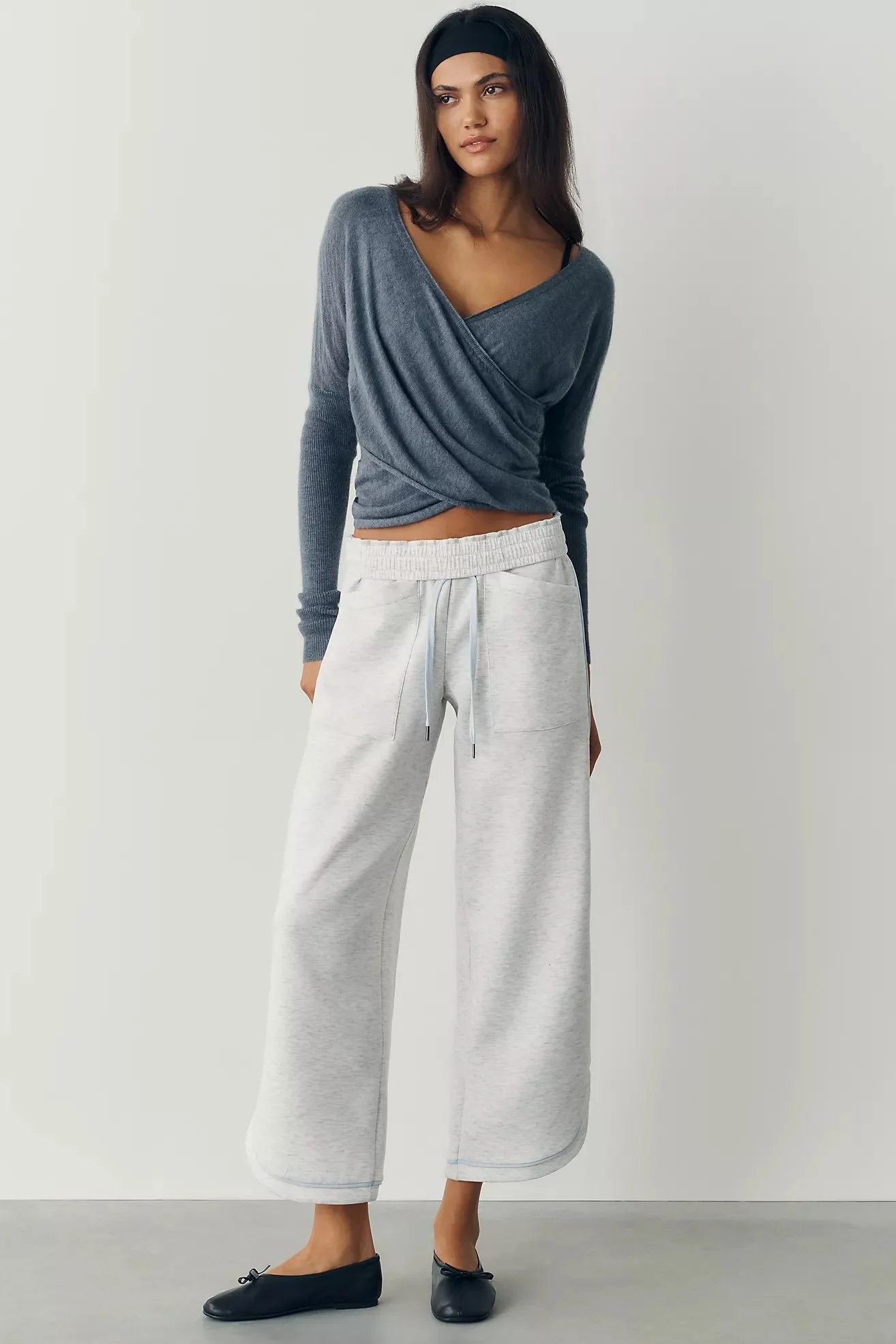 Wide-Leg Track Pants