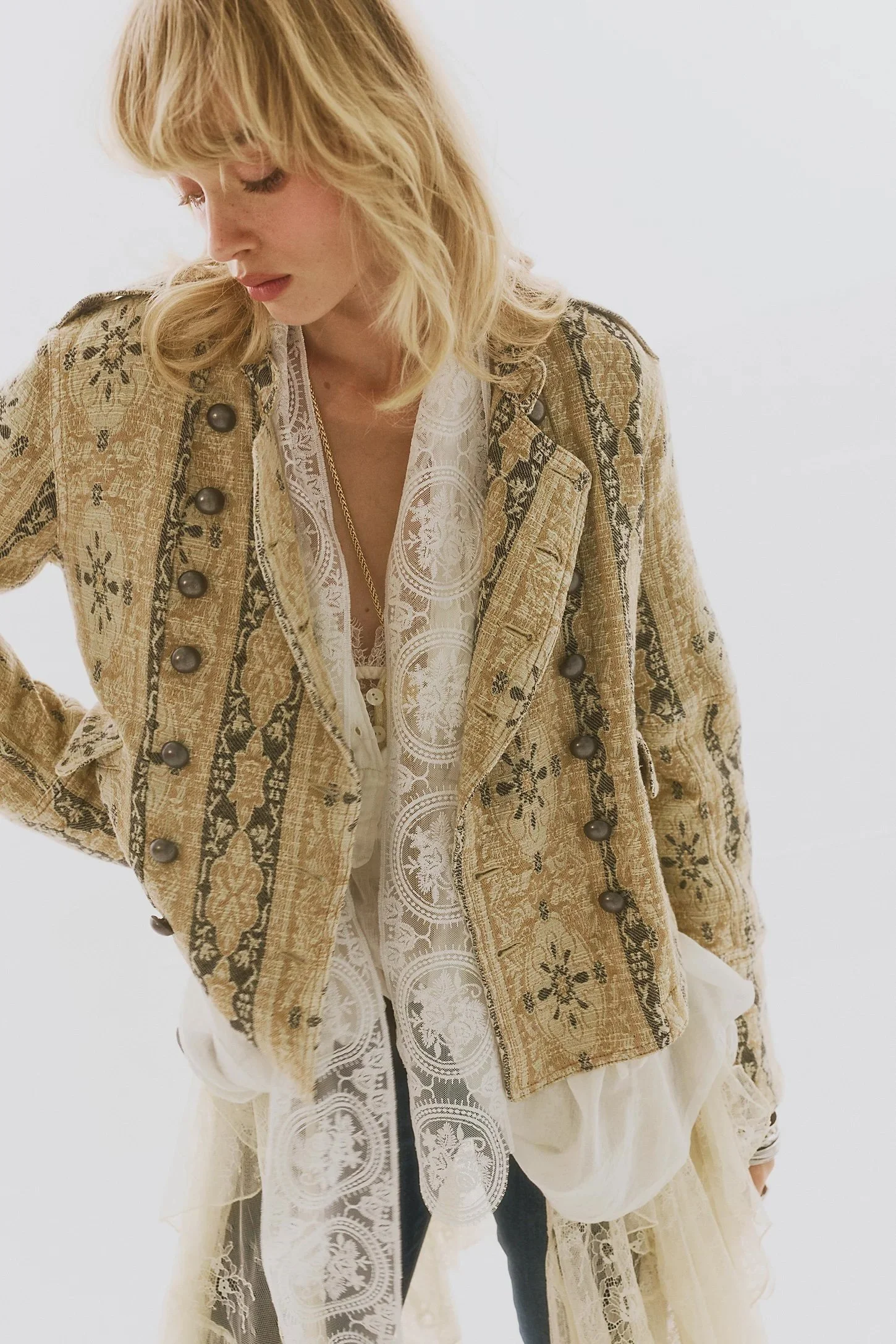 Lotty Jacquard Band Jacket
