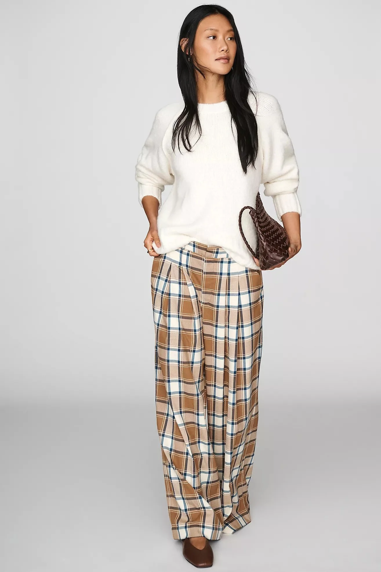 Avery Wide-Leg Trousers Pants