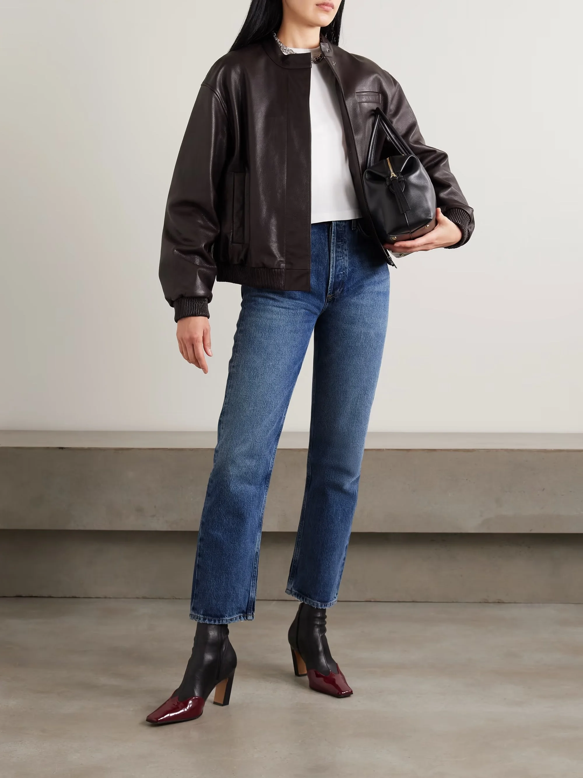 AGOLDE - + Net Sustain '90s Pinch Waist High-rise Straight-leg Organic Jeans - Blue
