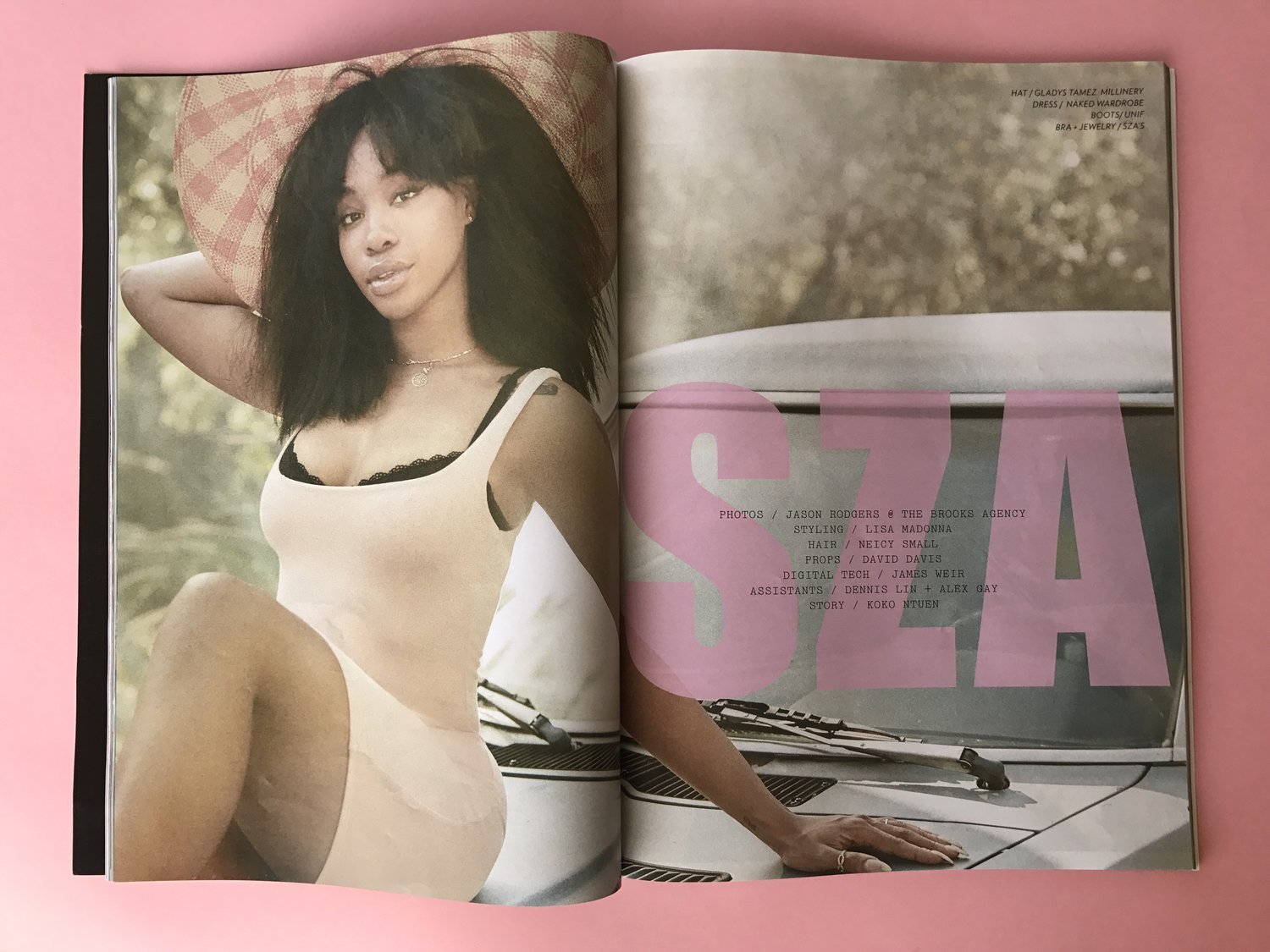 Sza in Ladygun magazine, I was the Art Dept lead for David Davis Studio, who I worked for from 2016-2018