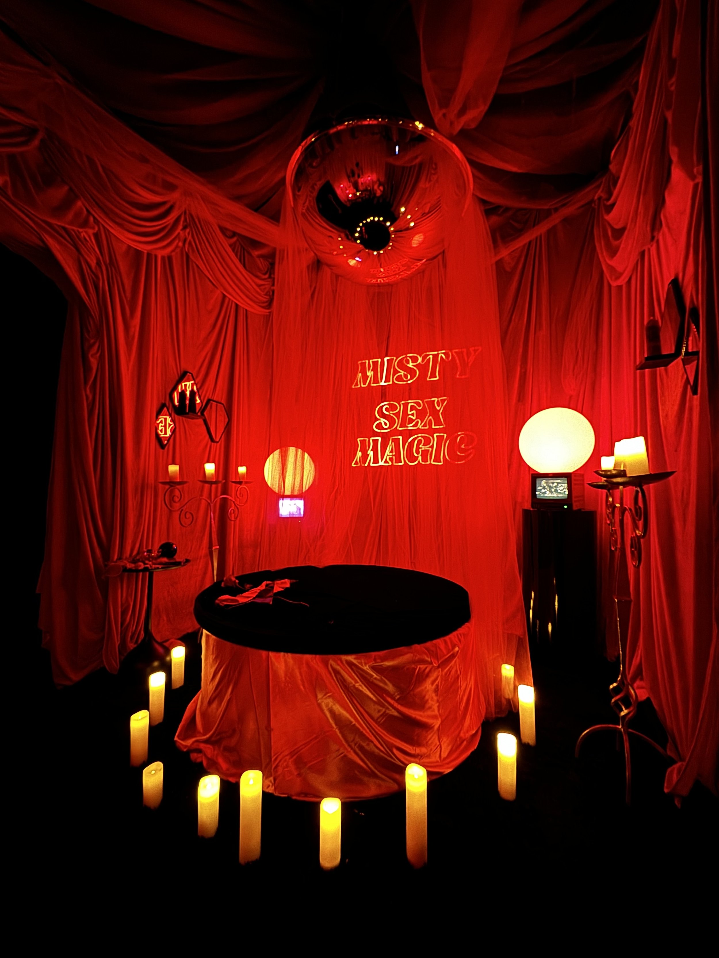 Art Department lead for installation artist MOKIBABY. Together we have created and recreated moments at Space and Factorytown MIA. Here we remade the backroom at Floyd's for 'Misty', a mystical monthly party at Space Nightclub Miami.