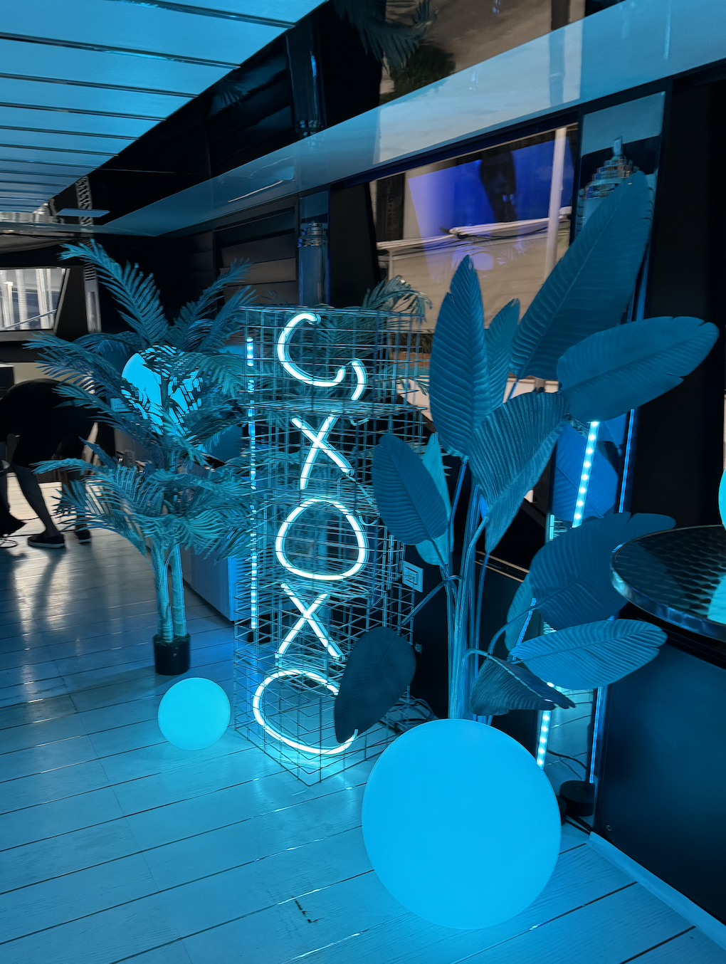 Art Department lead and fabricator for Camila Cabello's 'C'XOXO' record release party in Miami on a yacht, designed by MOKIBABY.