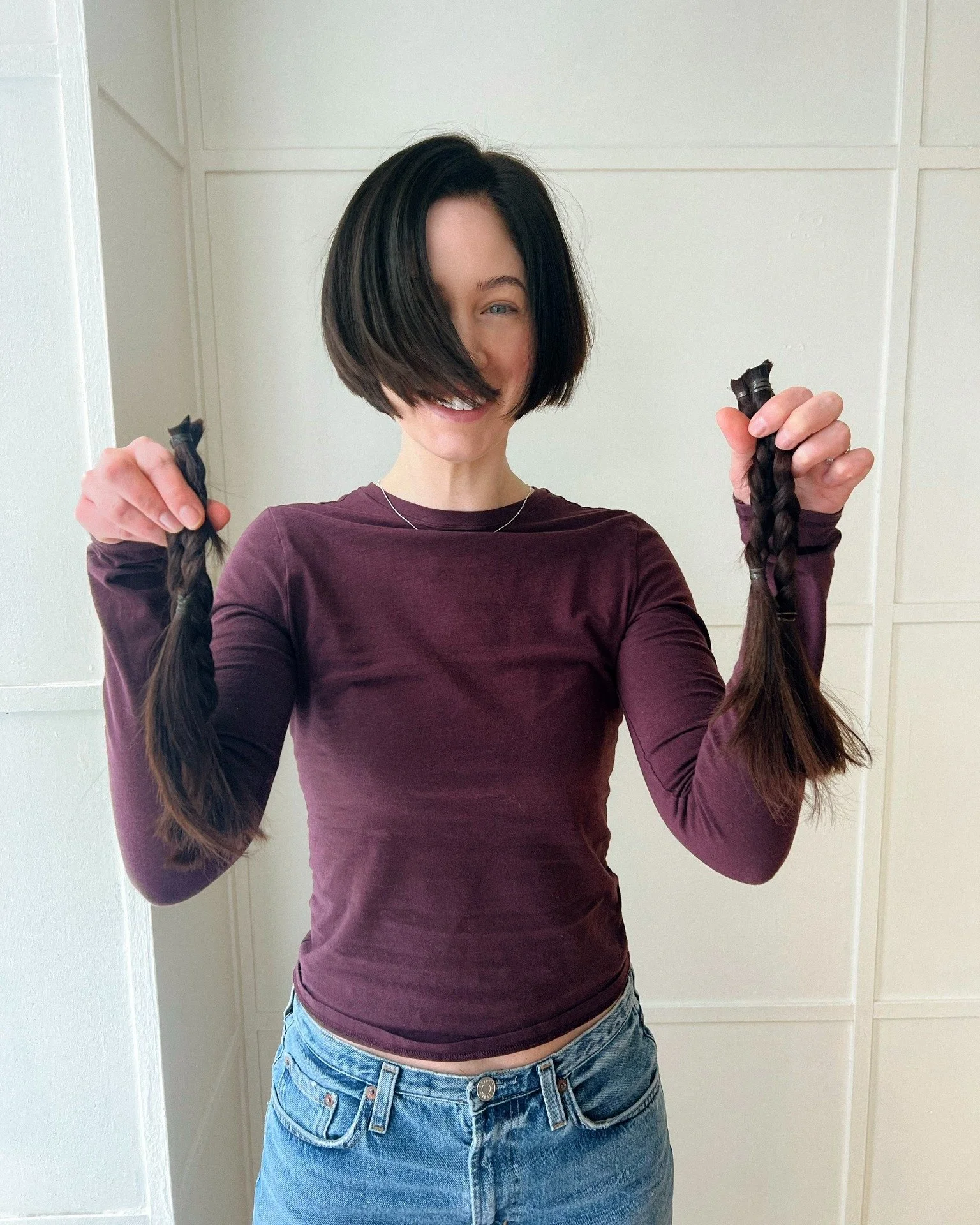 12&rdquo; off and donated 💗✂️💙 

@cwhl_org got some goods coming your way!! 

big chop for mckenzie and an all over color 
3,0 + 2,21 

by vanessa

#hihoneysalon #hairdonation #childrenshairloss #bigchop #behindthechair