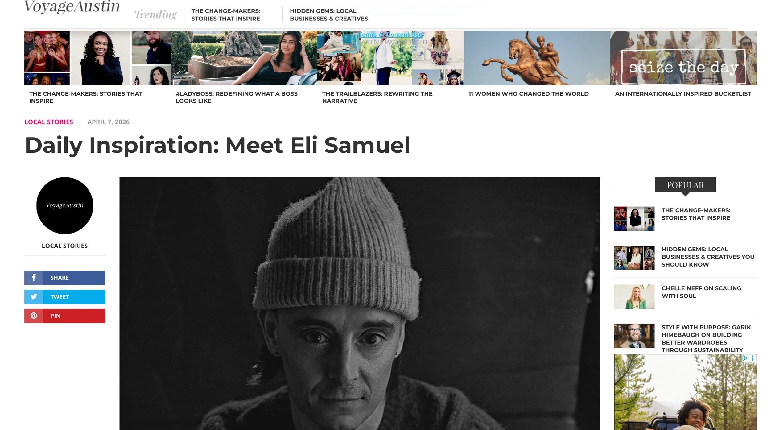 Voyage Austin Featured Me. Here’s What They Didn’t Have Room to Say About Online Dating Photography. 