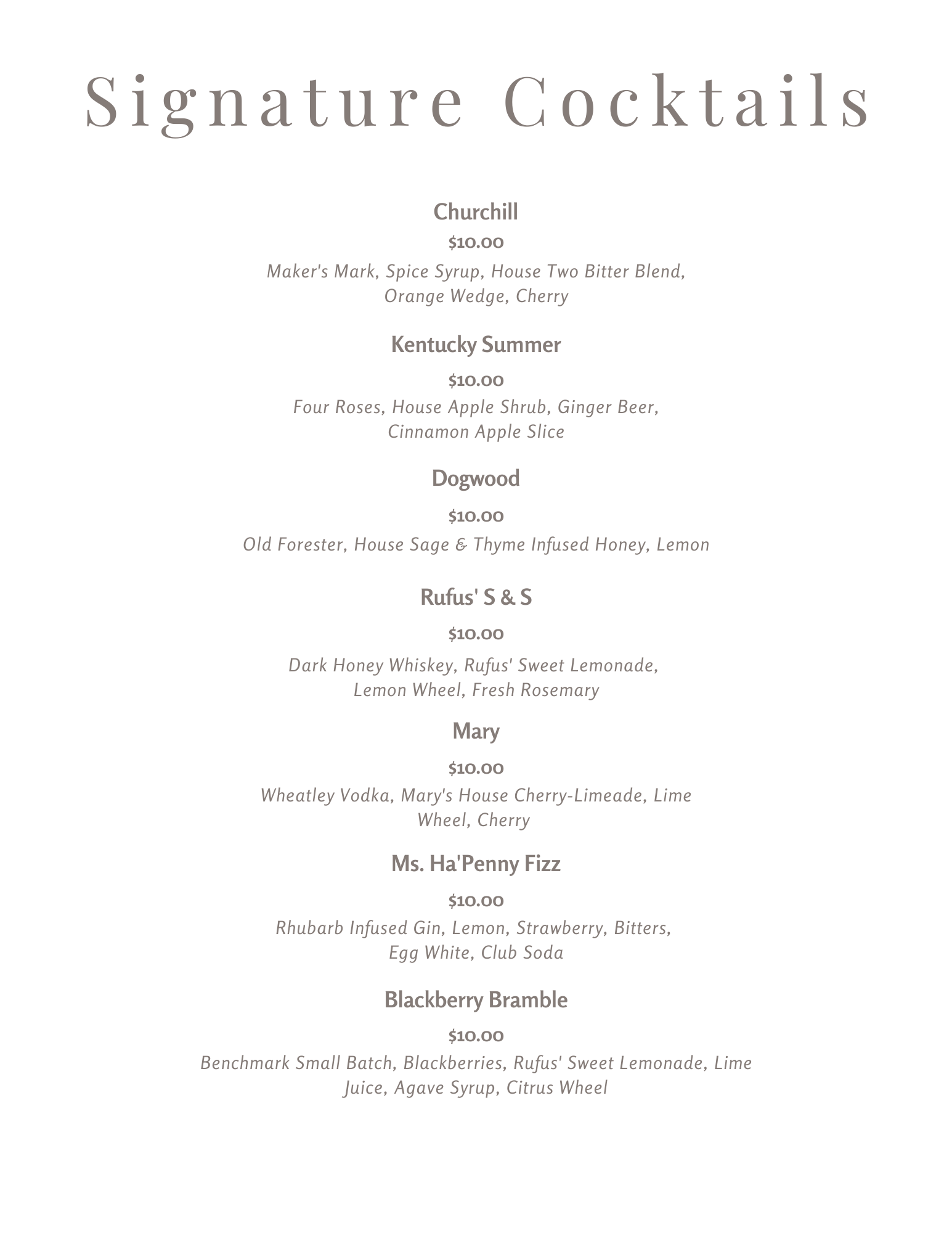 Honeysuckle — Churchill's