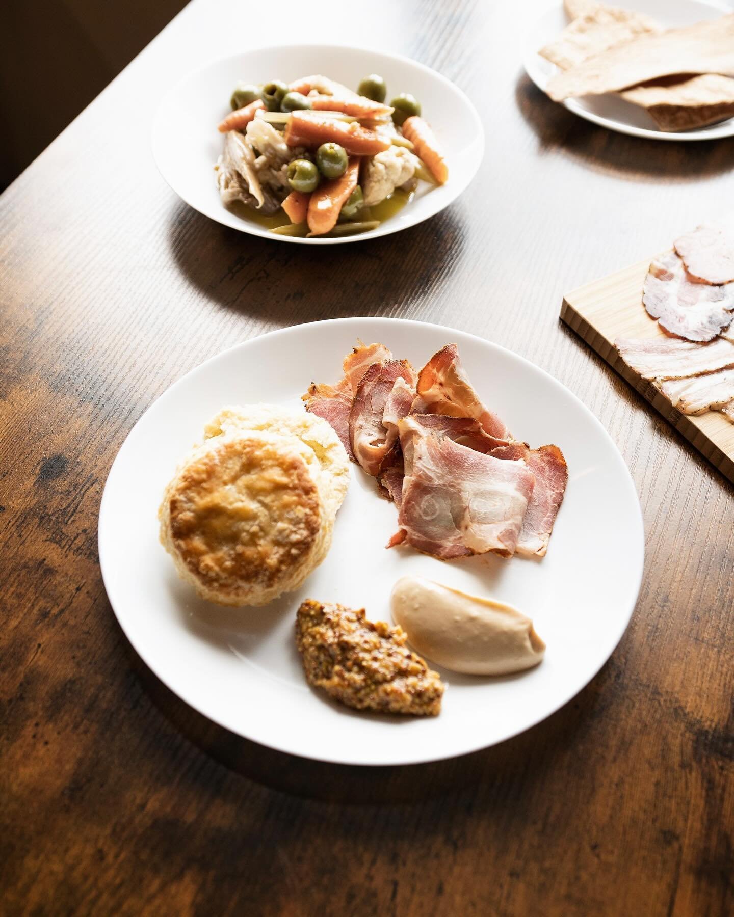 Not gonna lie, our Ham &amp; A Biscuit tends to hog the spotlight on our menu. 🍖🌟 

It&rsquo;s stacked with flavor-packed cured ham, tantalizing capicola, and a biscuit that&rsquo;s so good, it&rsquo;ll have you saying &lsquo;more, please!&rsquo; ?