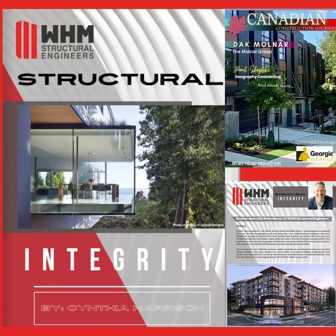 WHM was featured on the latest issue of Canadian Construction Journal. Please check out the link in our bio.&nbsp;&nbsp;💯

#whmengineers #structuralengineers #BCengineers #buildingprojects #Canadianconstruction #woodframe #masstimber