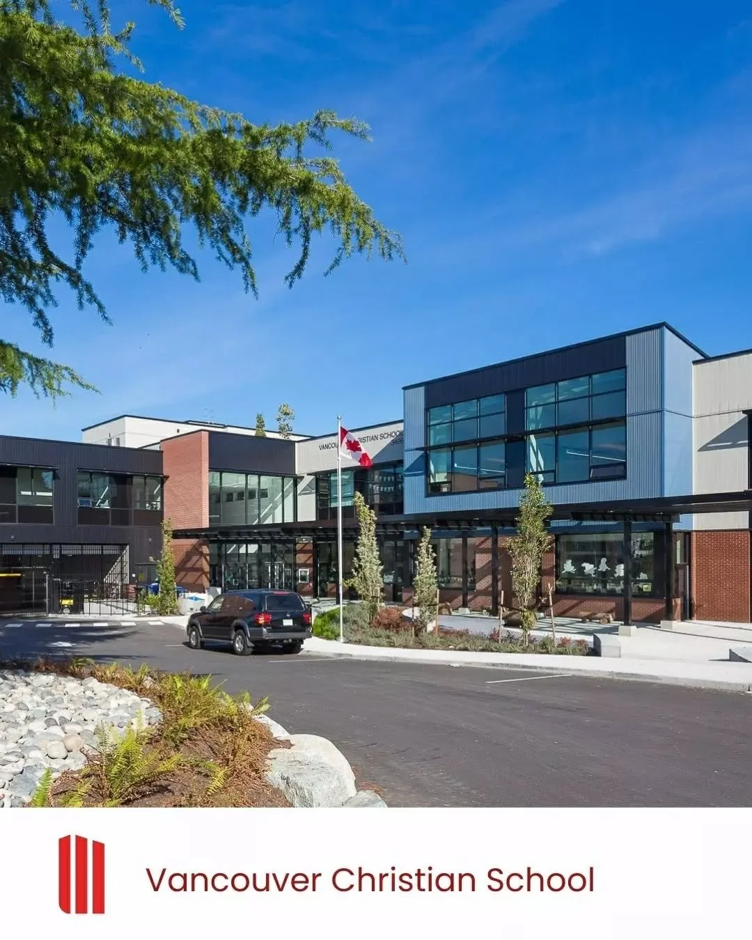 🏫 As part of our ongoing commitment to educational spaces, WHM provided structural engineering for the new Vancouver Christian School in Vancouver, BC. This two-storey facility includes underground parking and two stacked gymnasiums &mdash; a unique