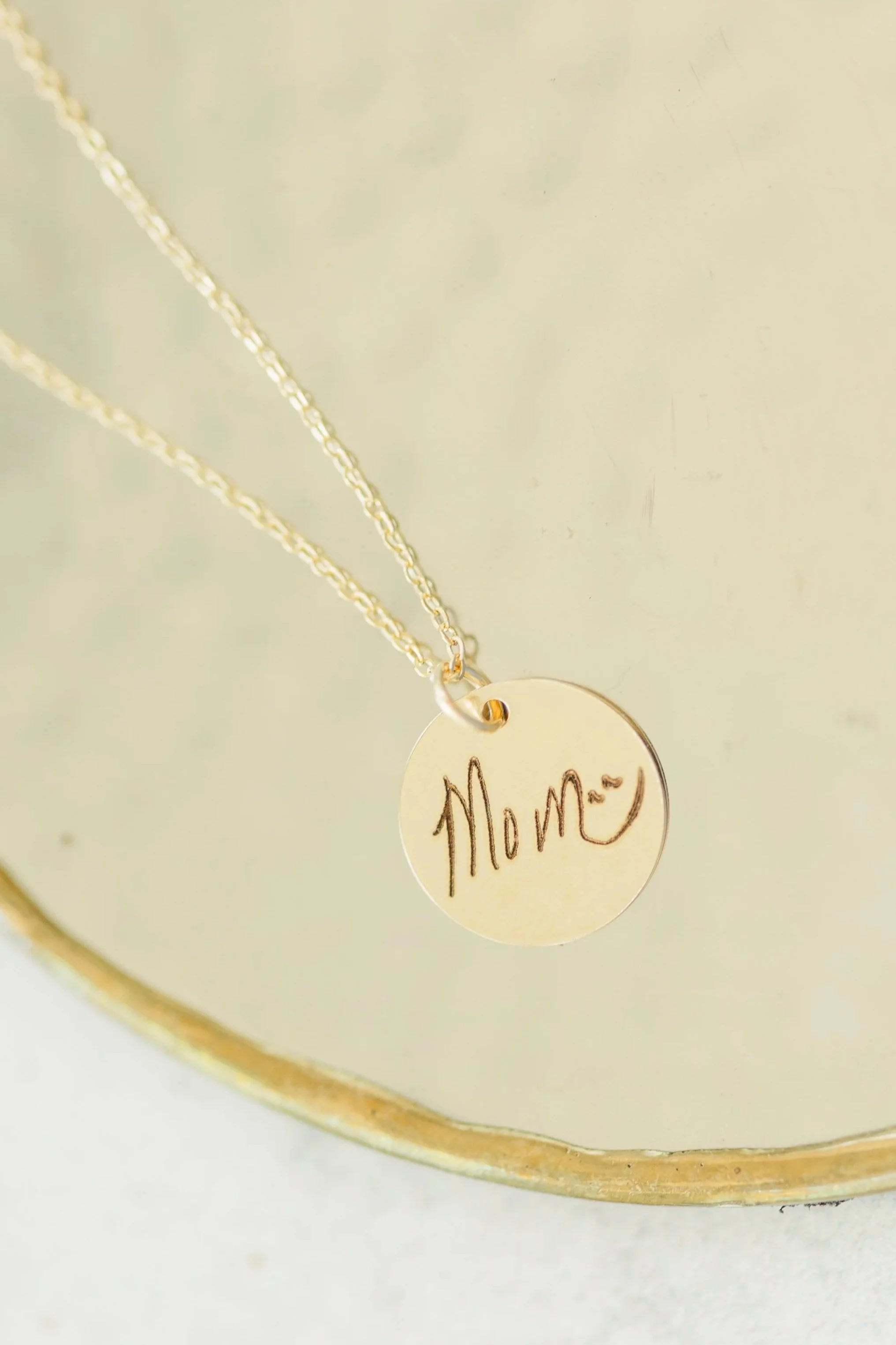 Custom Handwriting Pendant Necklace