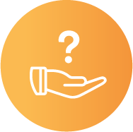 hand and question mark icon