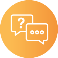 question and talk bubbles