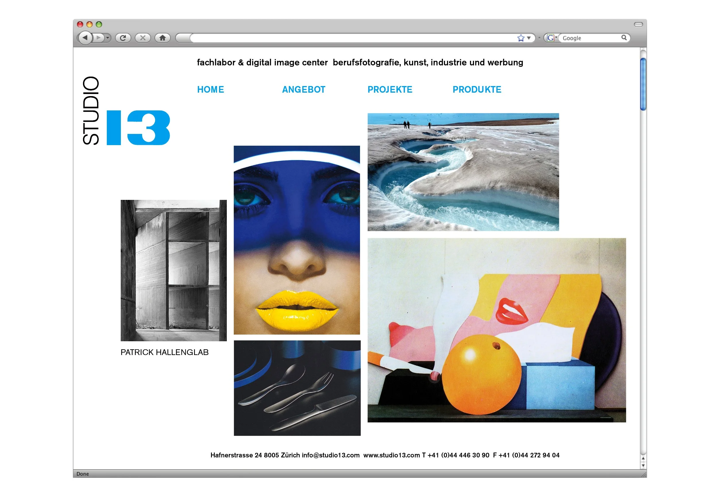 Corporate Identity, Branding, 
Photostudio 13 Zurich
