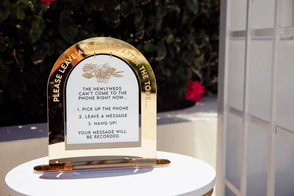 Audio Guest Book Signage