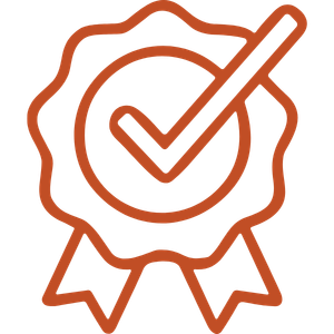 A "seal of approval" icon