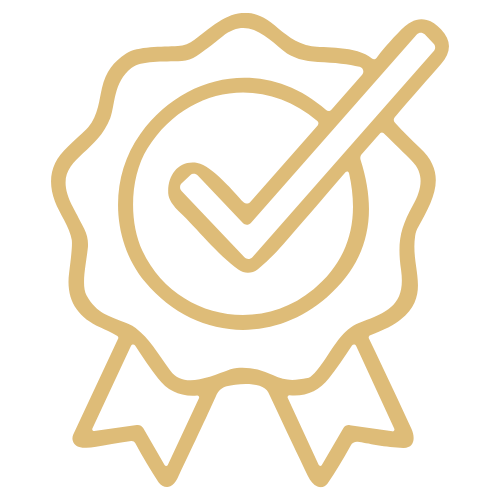 A "seal of approval" icon