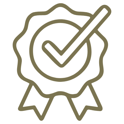 A "seal of approval" icon