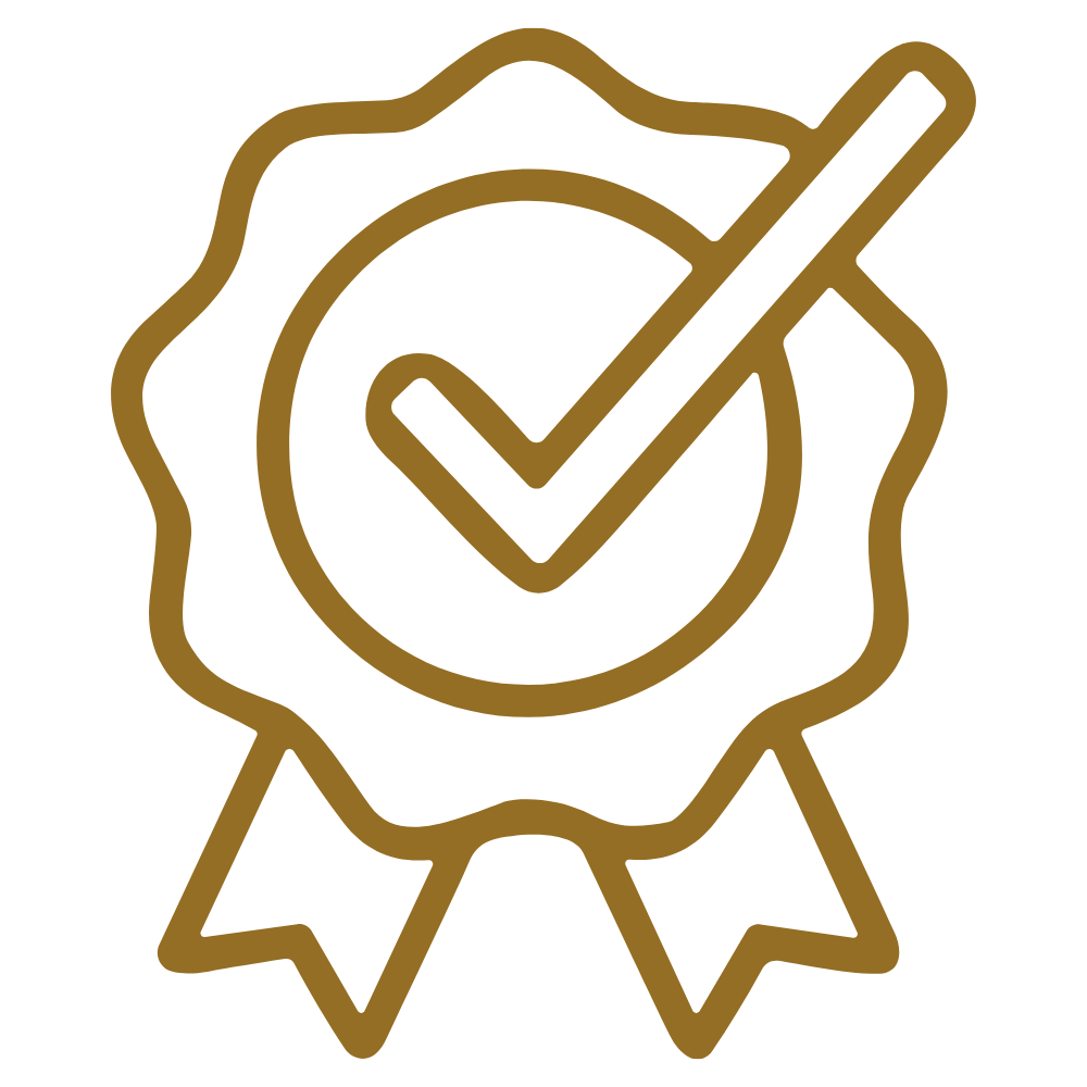 A "seal of approval" icon