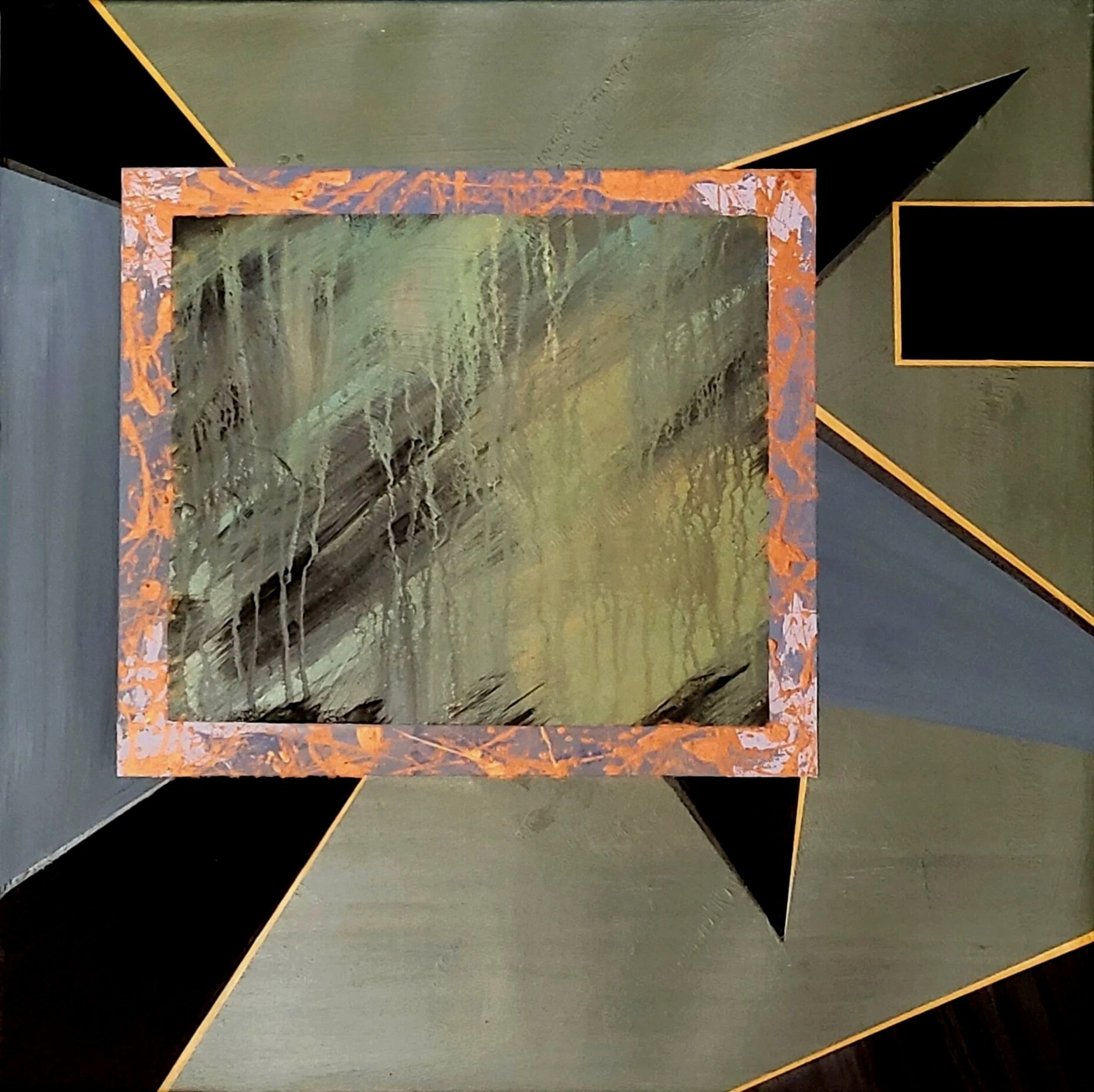 Broken Window | Acrylic on Canvas | 24 x 24 in | 2021 | $500