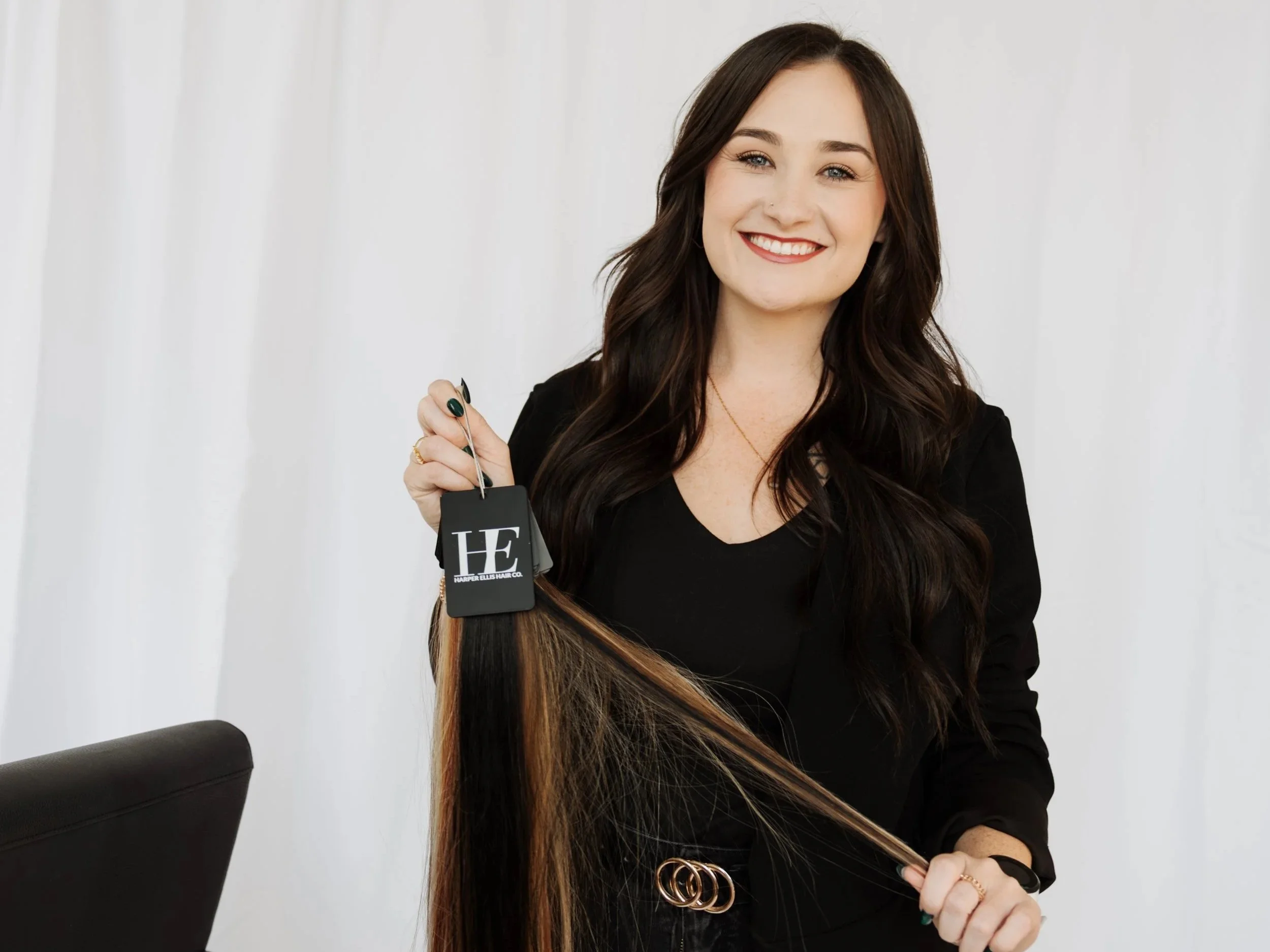 stylist specializes in hair extension