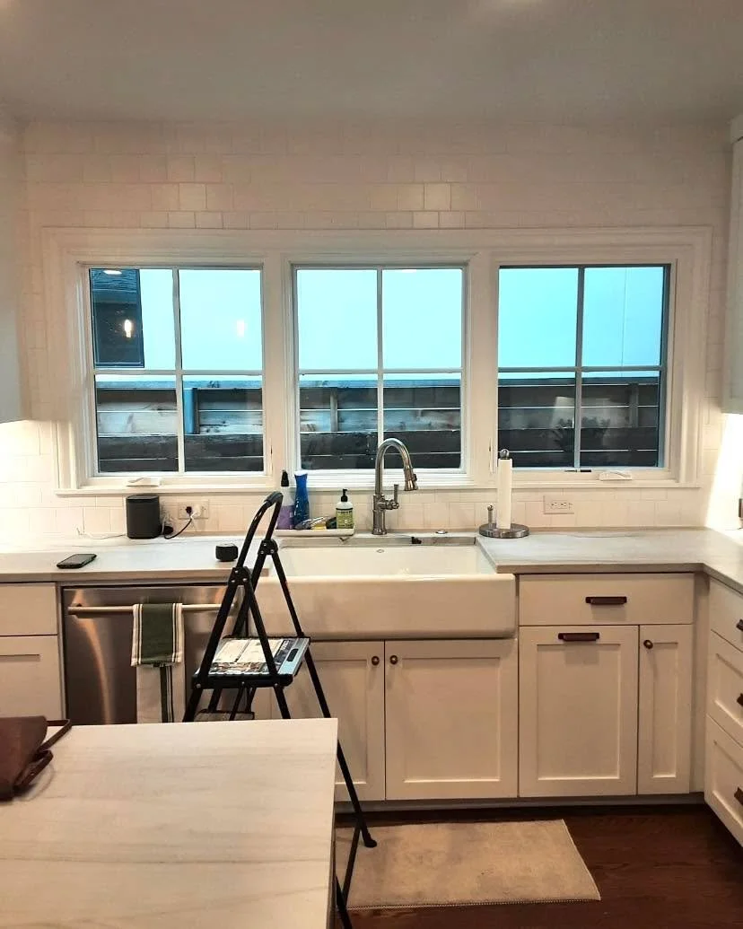 This is the first job I used some help from AI.  After measuring I knew the look I wanted, but I&rsquo;m terrible at sketching. It took less time for me to get an image from a quick conversation with AI. It was a challenge with vertical stripes: cent