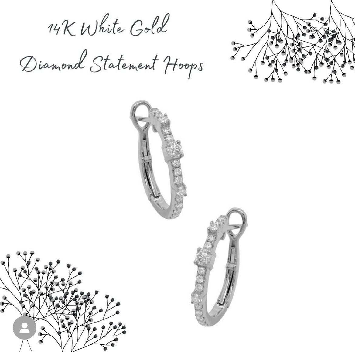 💎Dazzling Diamonds💎

✨Discover The Gold Collection at Nava Dee.

✨14k White Gold Diamond Statement Hoops.

📖Want to see our full look book? Send us a DM!

#jewelry #shopsmall #accessories #gold #earrings #trendy #handmadejewelry #necklace #lakewoo