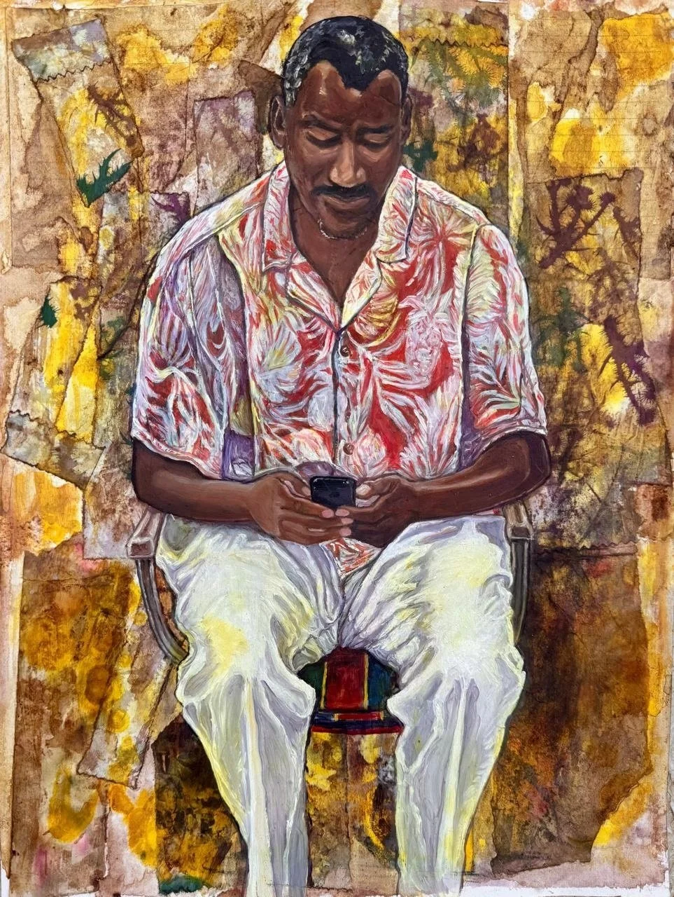 Hytham, 2026 Oil on paper, 12"X18" Original for Sale