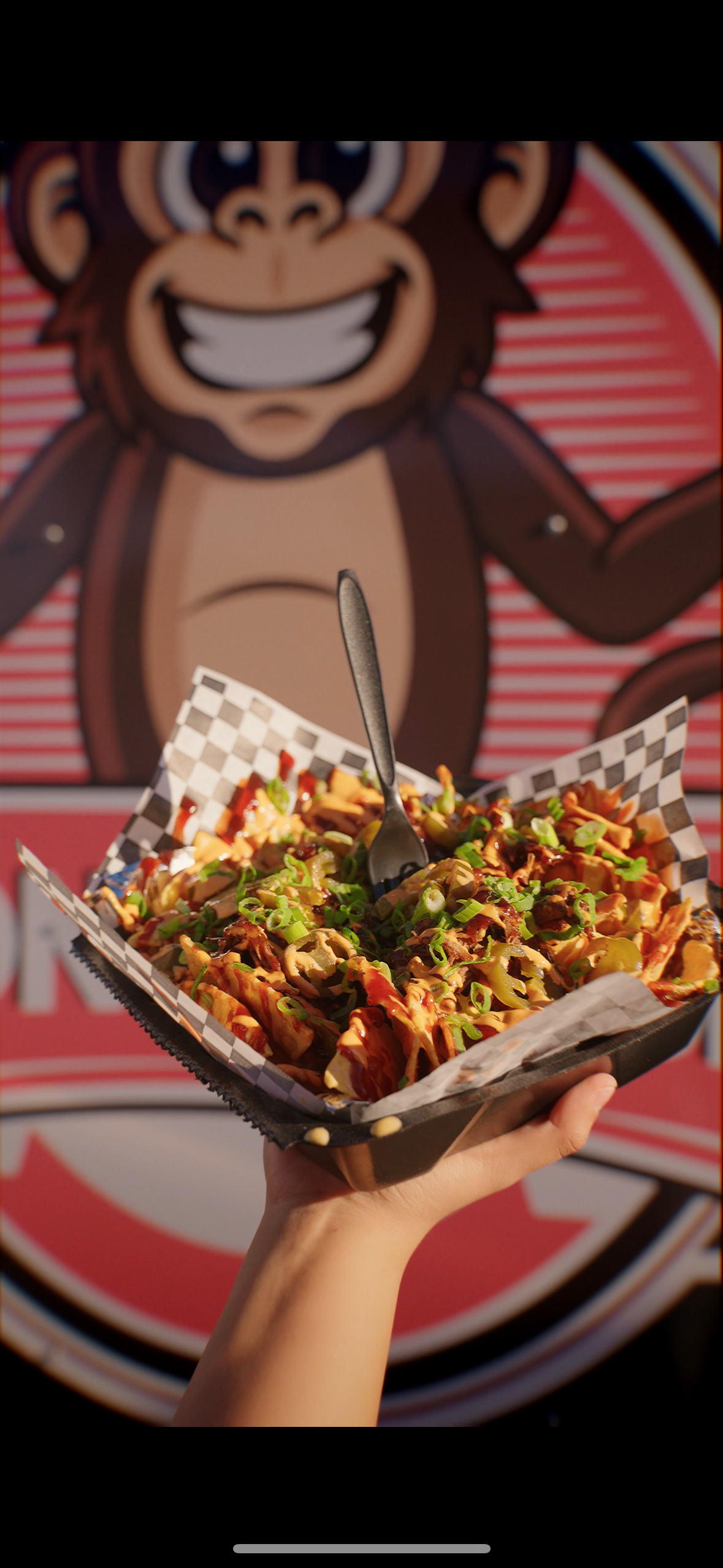 Loaded fries from Moncheese at NEEP Collective food truck park in Northeast El Paso