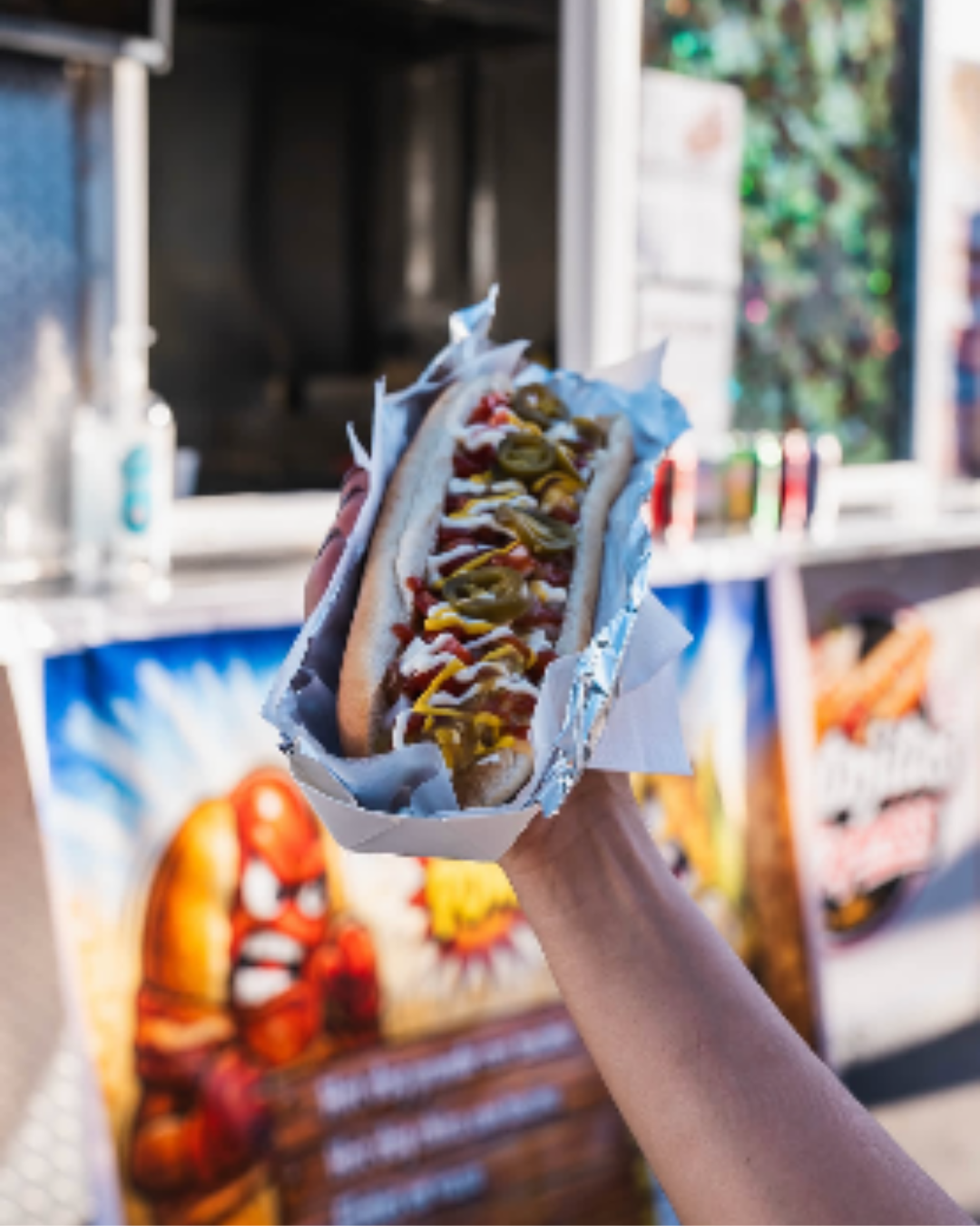 Bacon-wrapped hot dog from Antojitos Express at NEEP Collective in Northeast El Paso