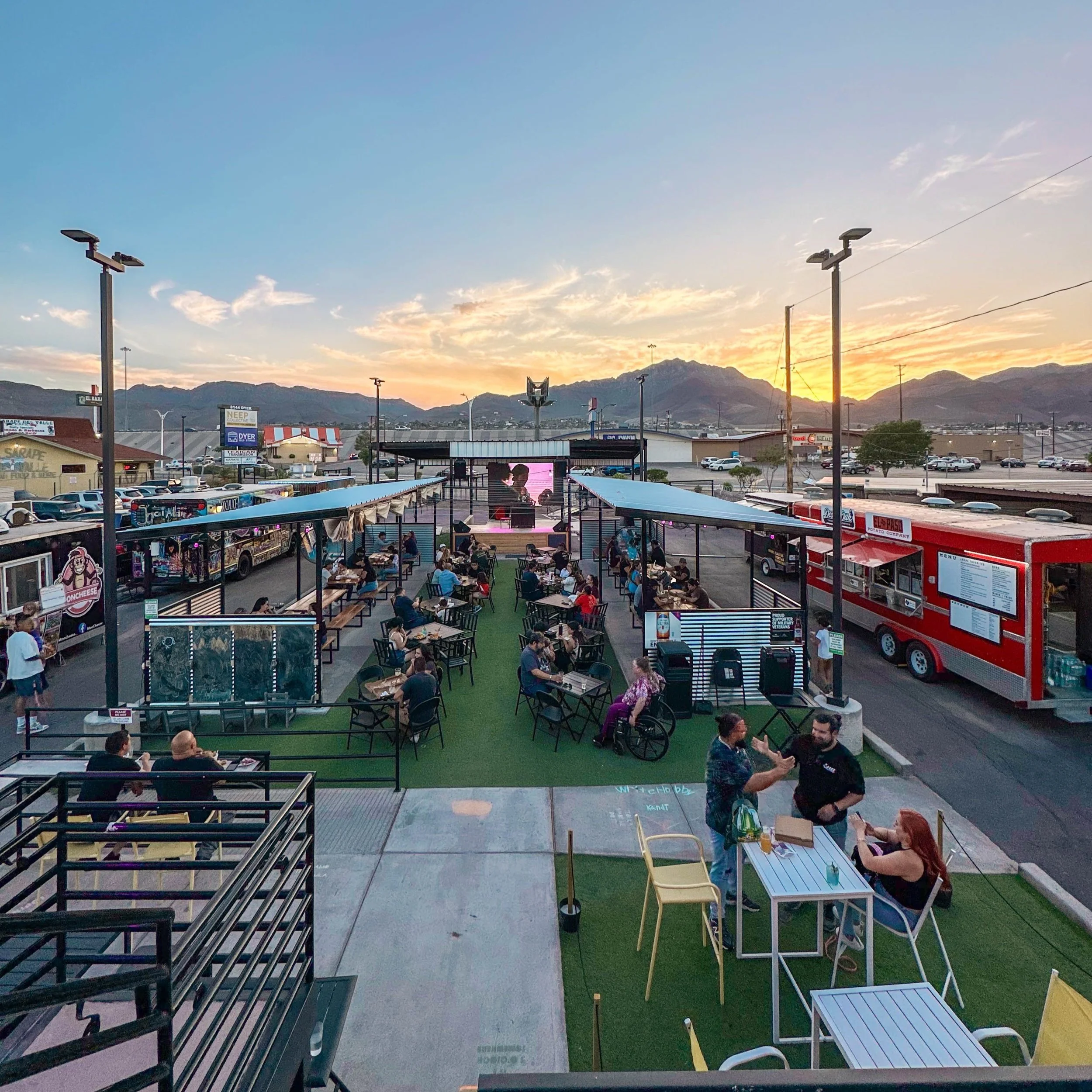 neep collective outdoor patio bar food trucks