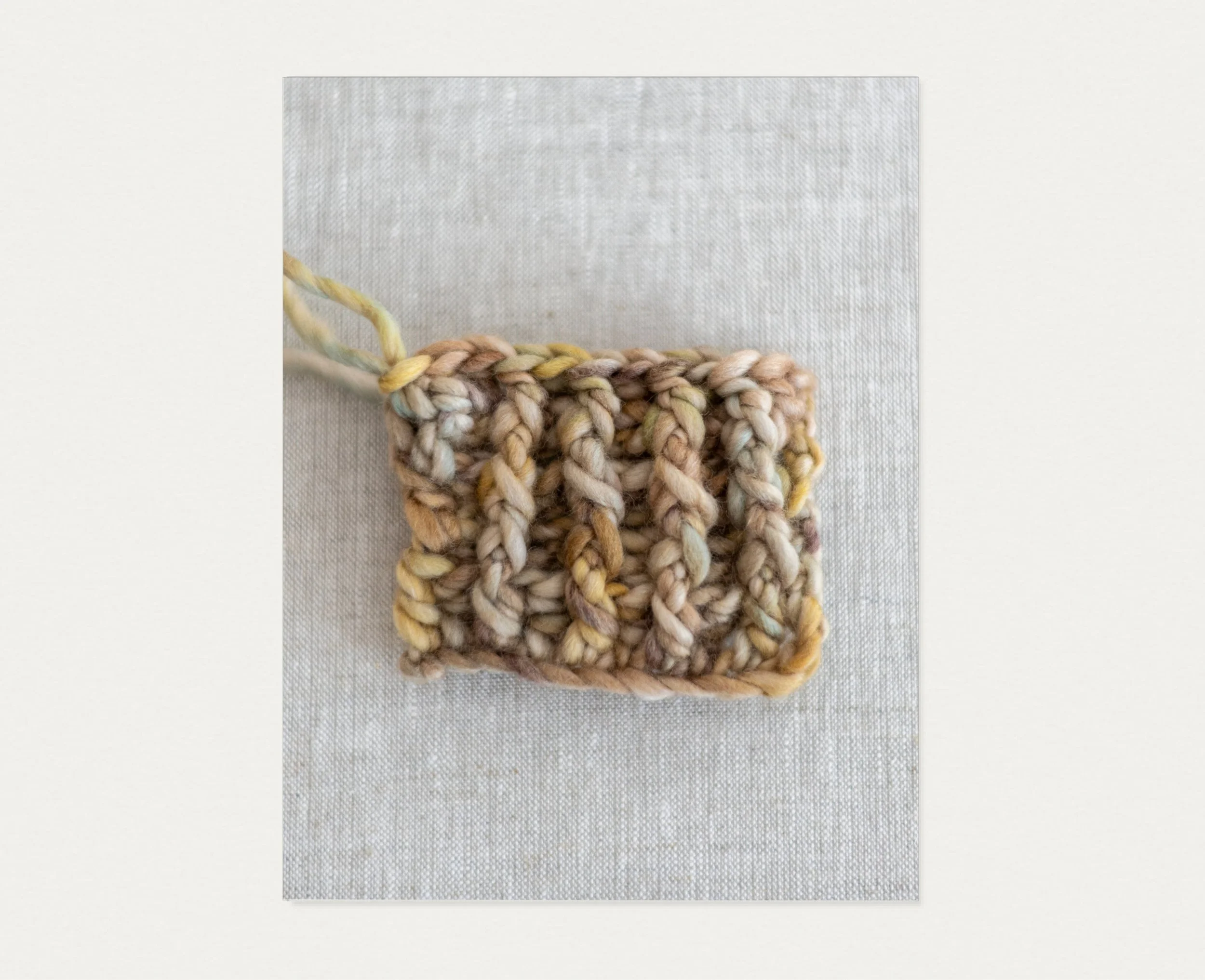 Double Crochet in Rib
