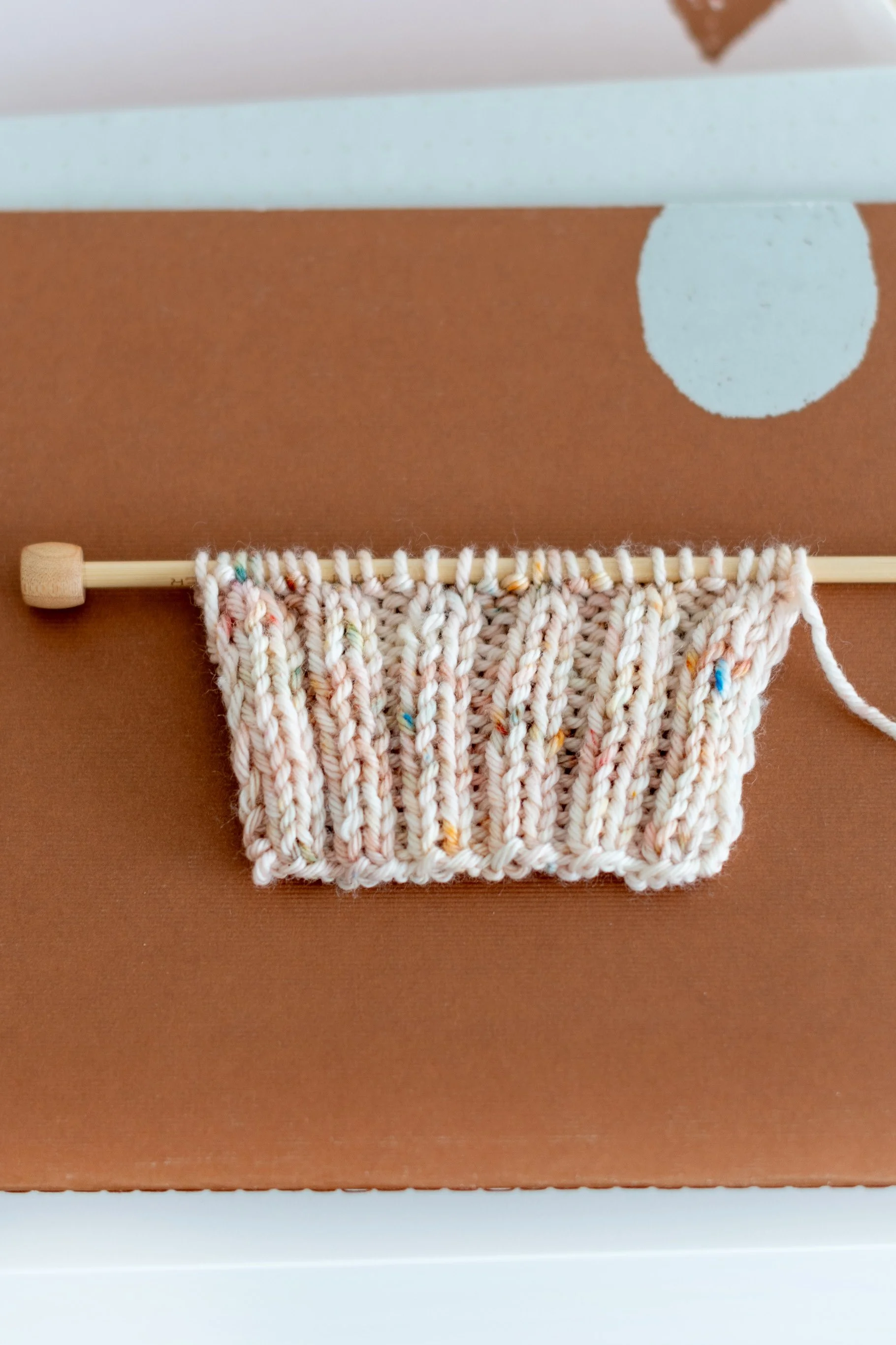 Knitting tutorial Double Rib Stitch
