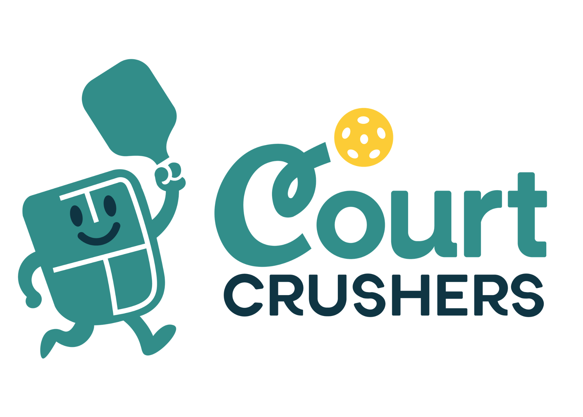 Court crushers pickleball tournament organizer community partner logo