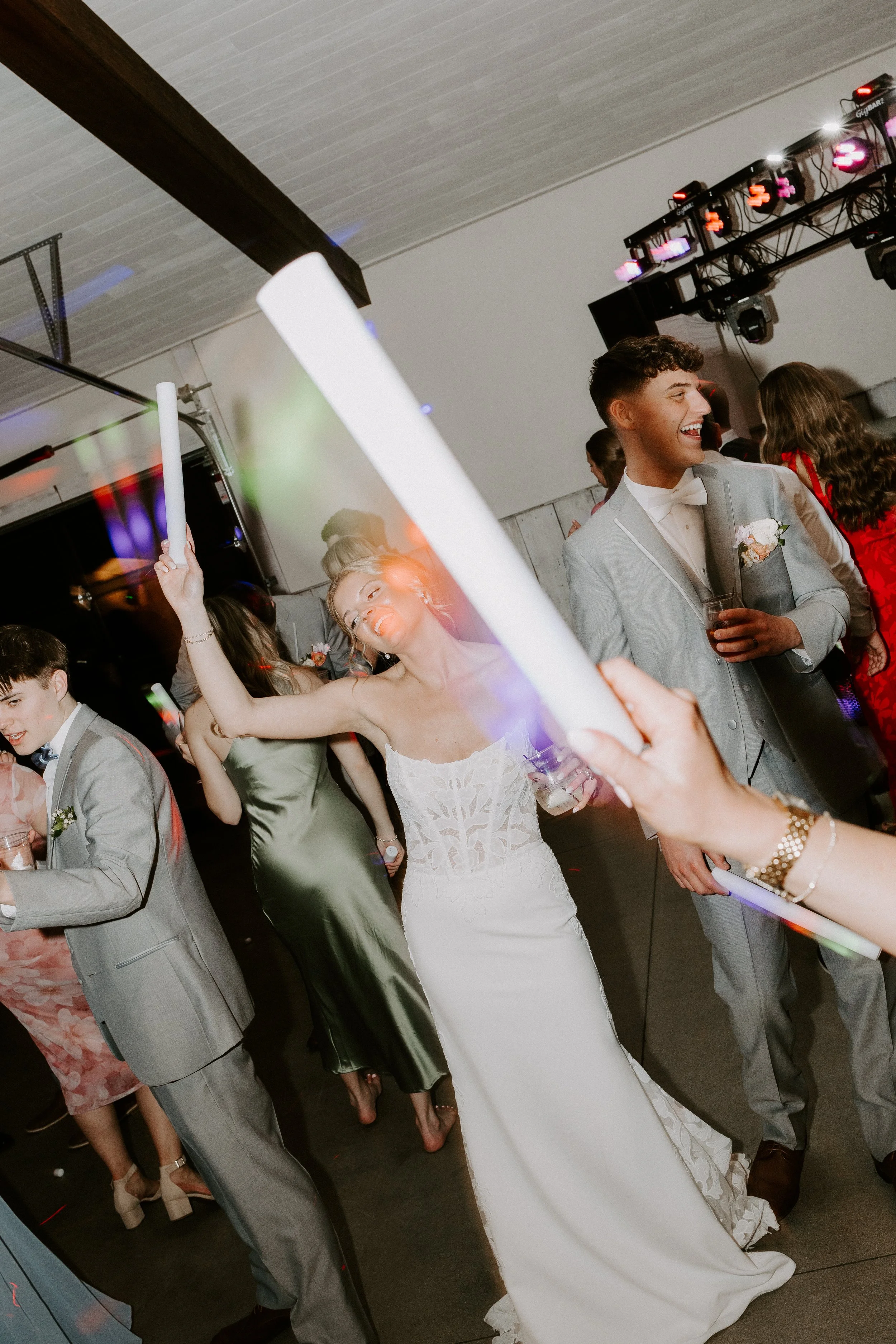 dance floor at black sheep weddings