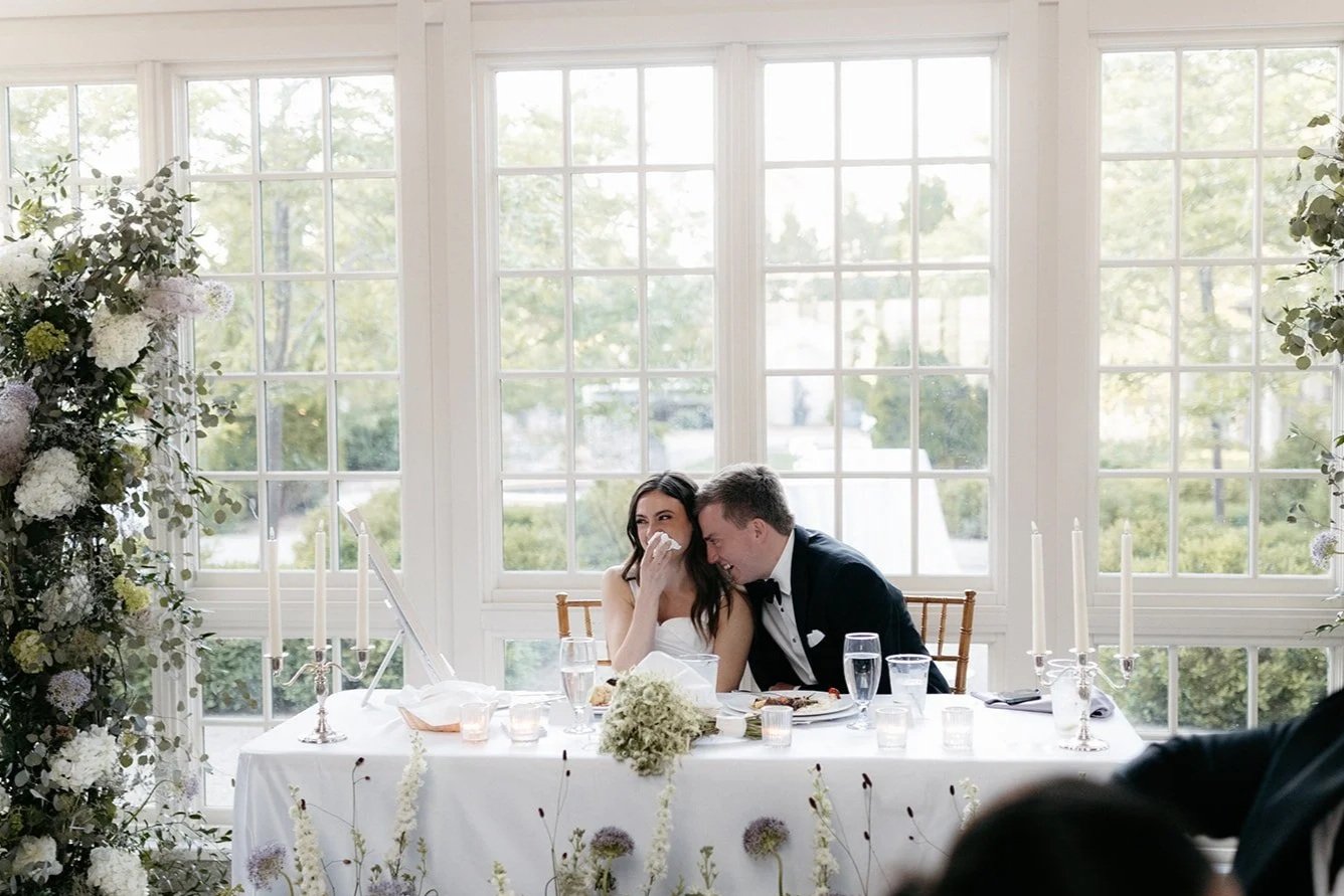 Sweetheart table at a Paine Art Center Wedding.