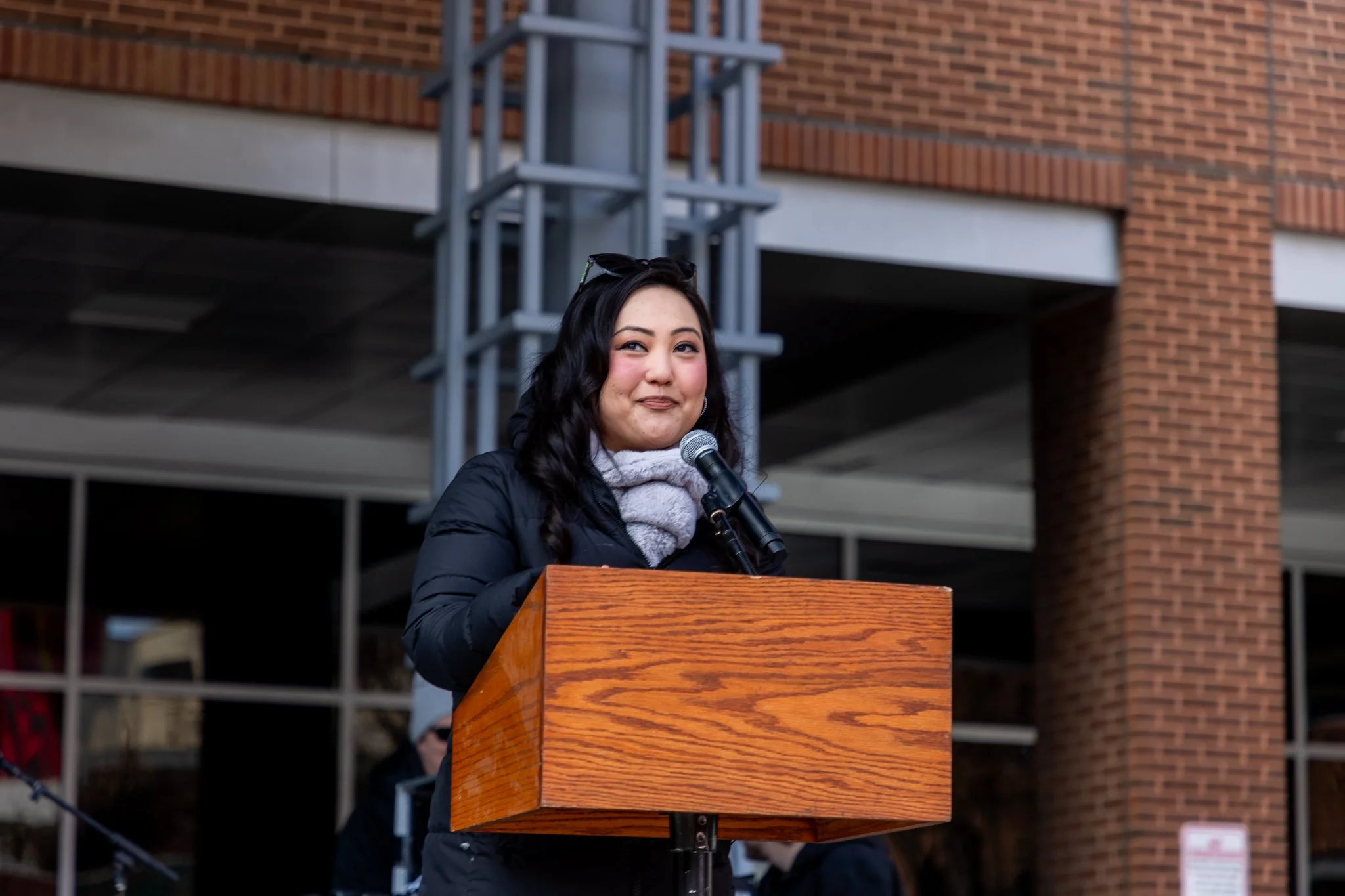 Regina Ahn, newscaster on WGAL, hosted the Lunar New Year festival in downtown, Lancaster, PA, in February 2026.jpg