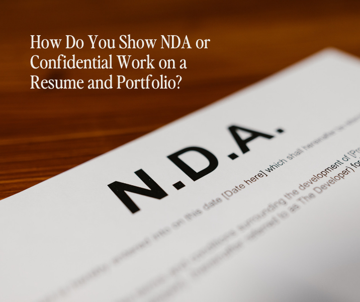 How Do You Show NDA or Confidential Work on a Resume and Portfolio?